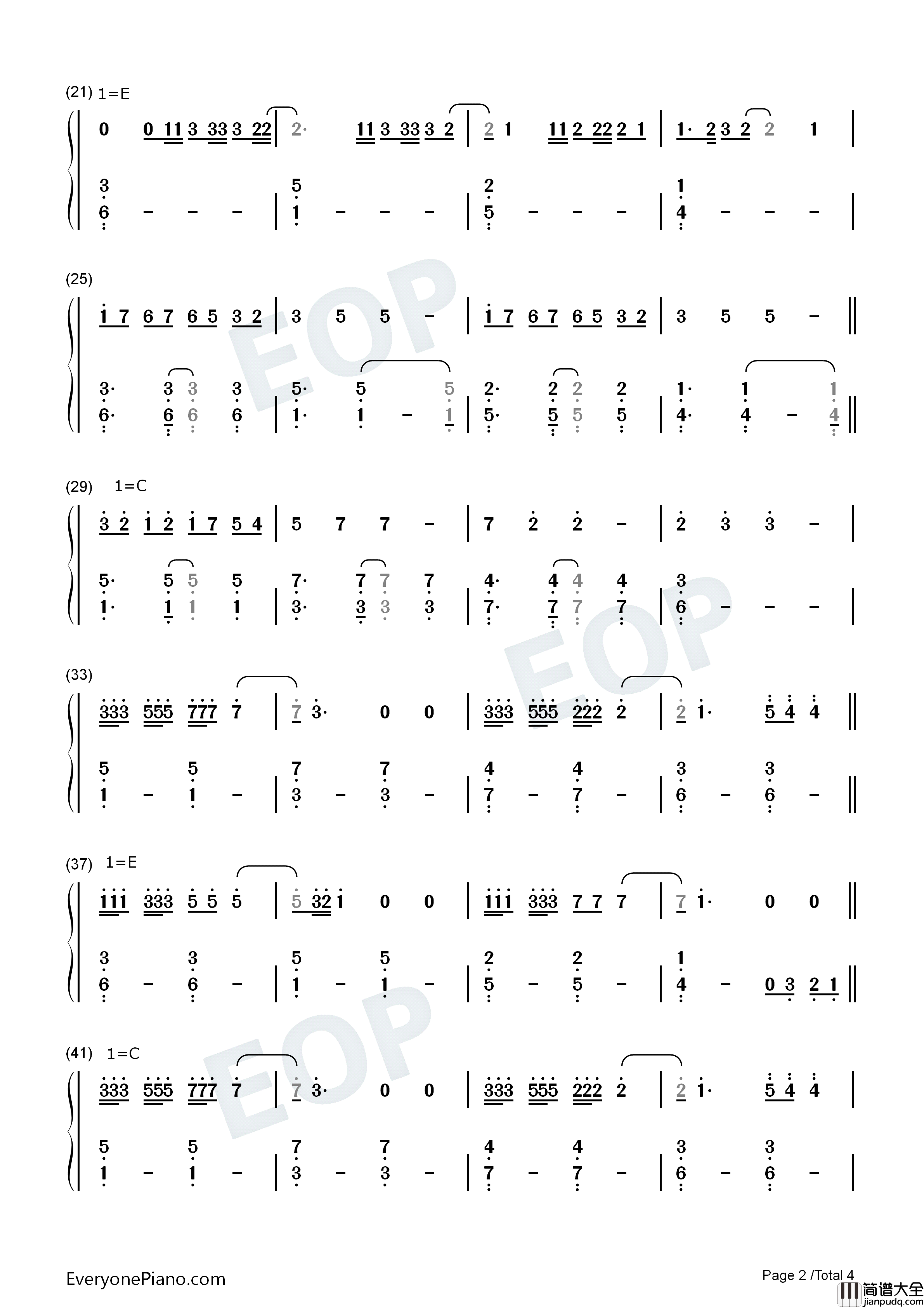 Didnt_I钢琴简谱_OneRepublic演唱