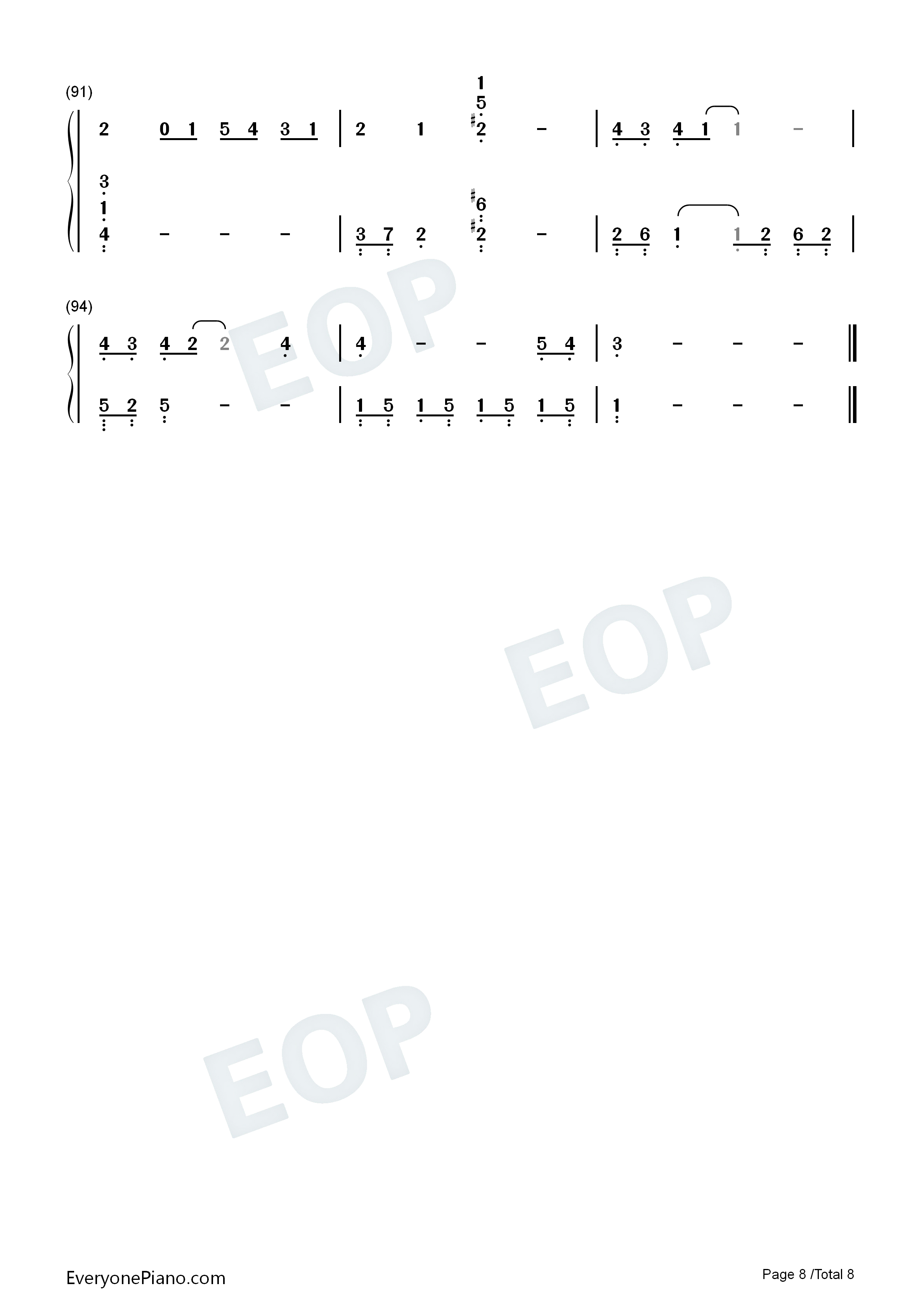 横颜钢琴简谱_牧野由依演唱