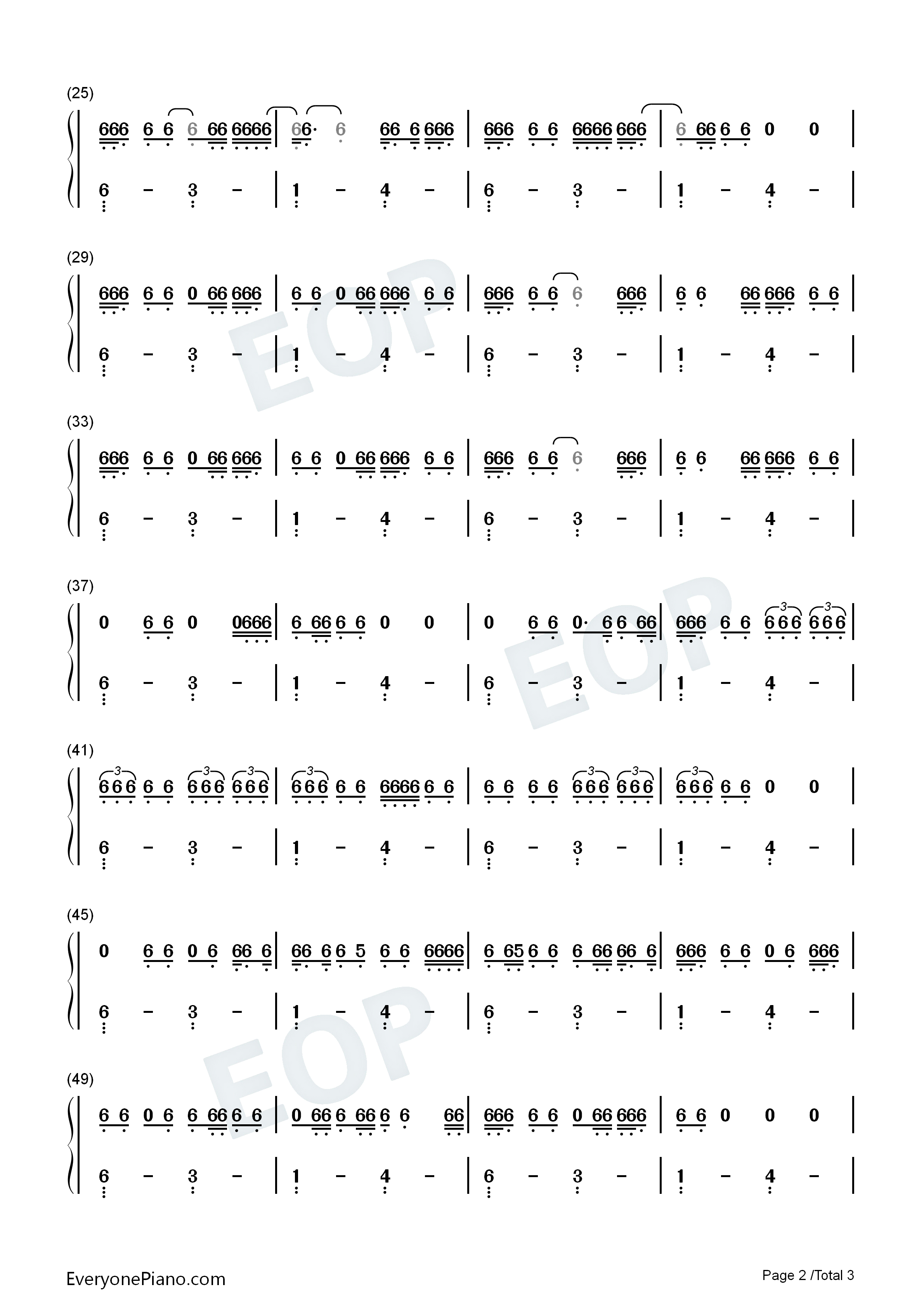 Whoopty钢琴简谱_CJ演唱