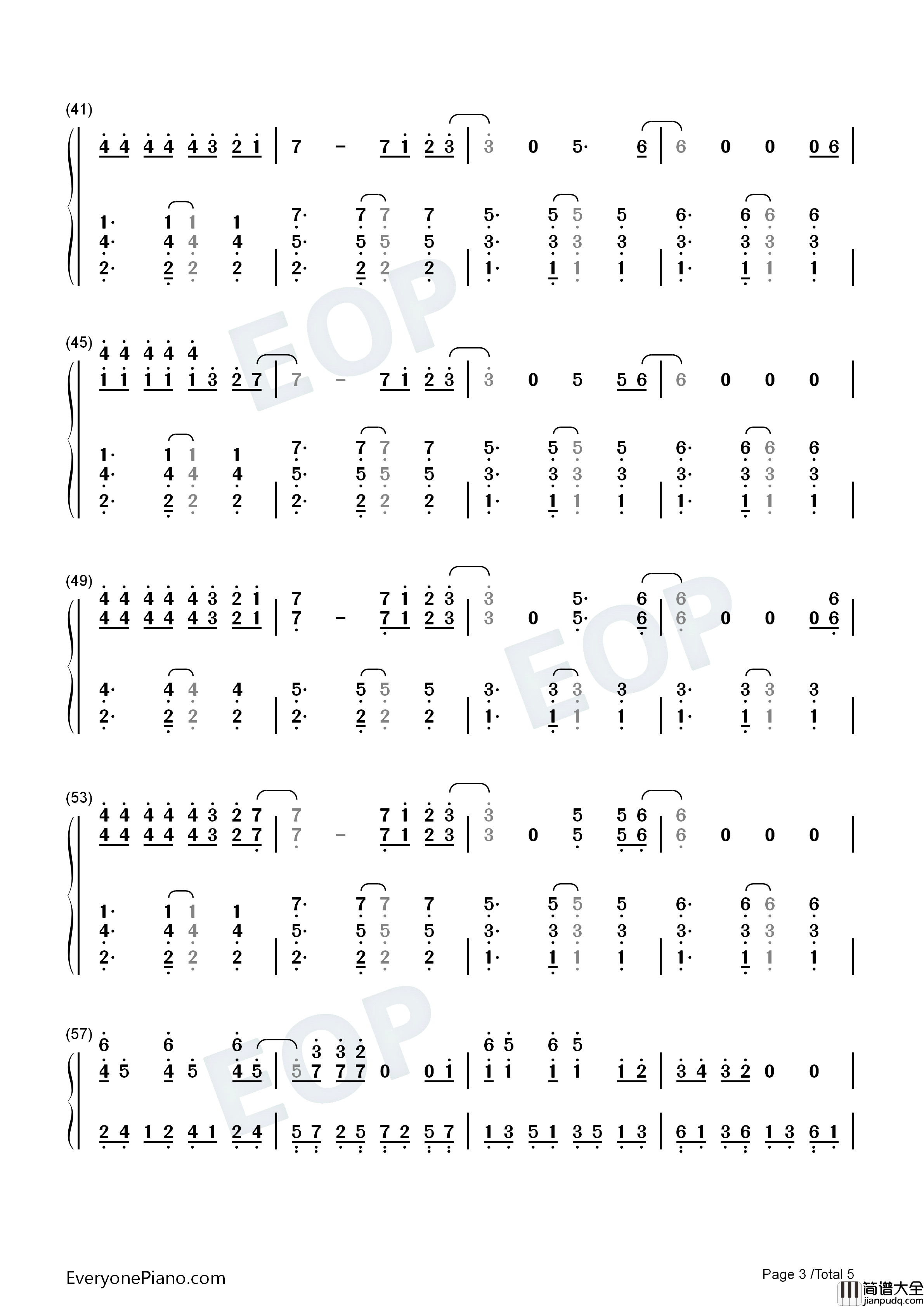 Sofia钢琴简谱_Clairo演唱