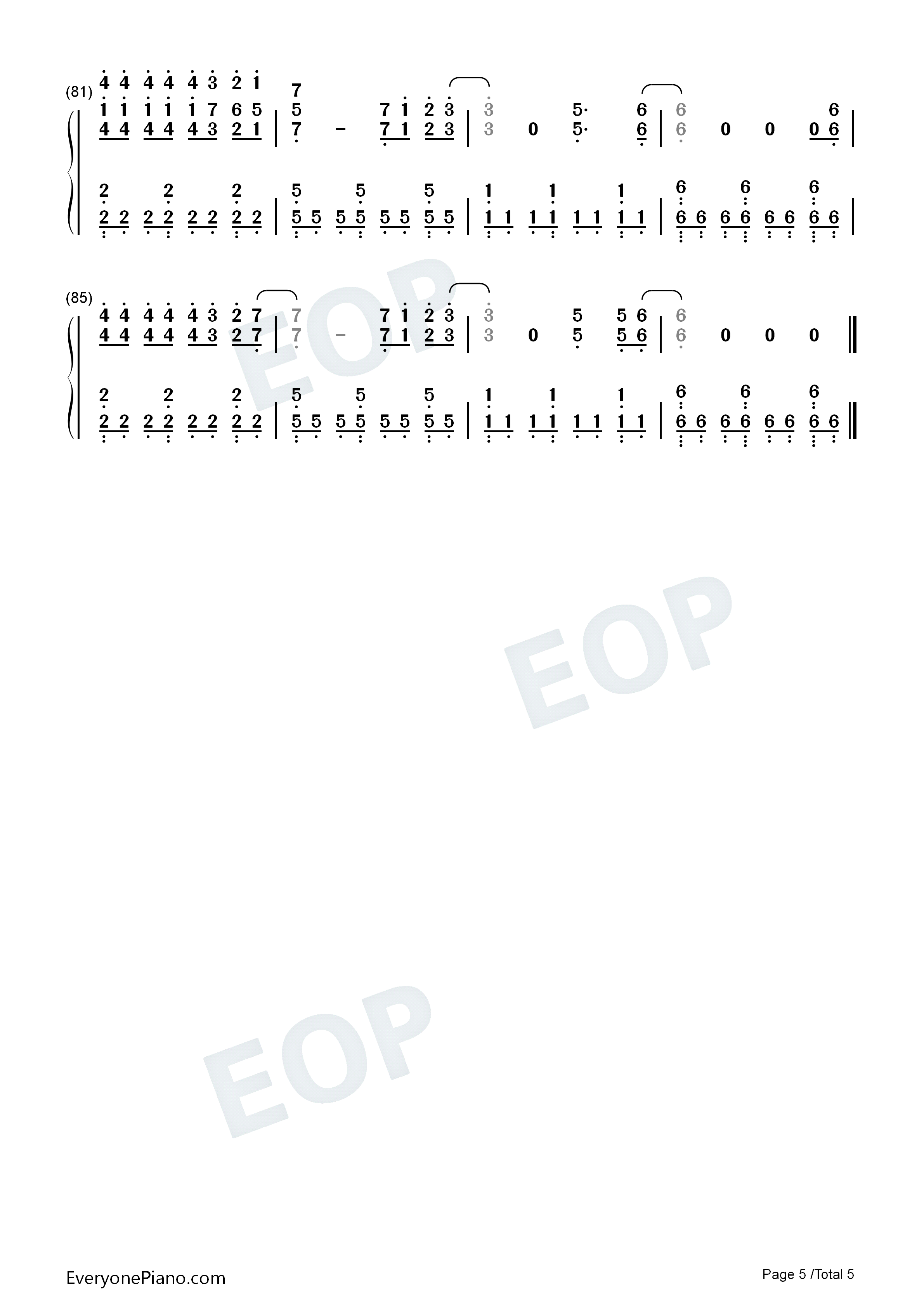 Sofia钢琴简谱_Clairo演唱