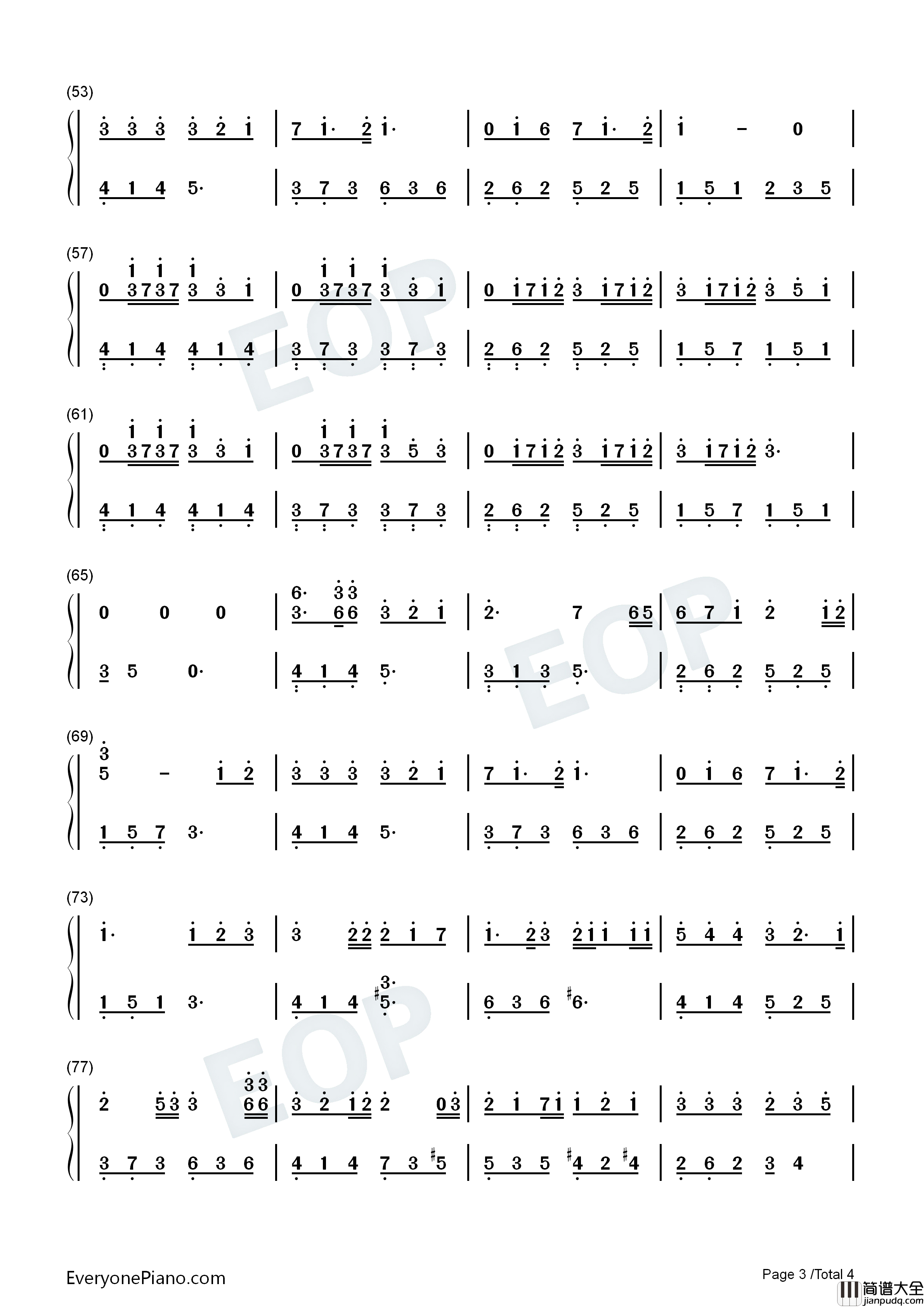 狐狸雨钢琴简谱_李仙姬演唱