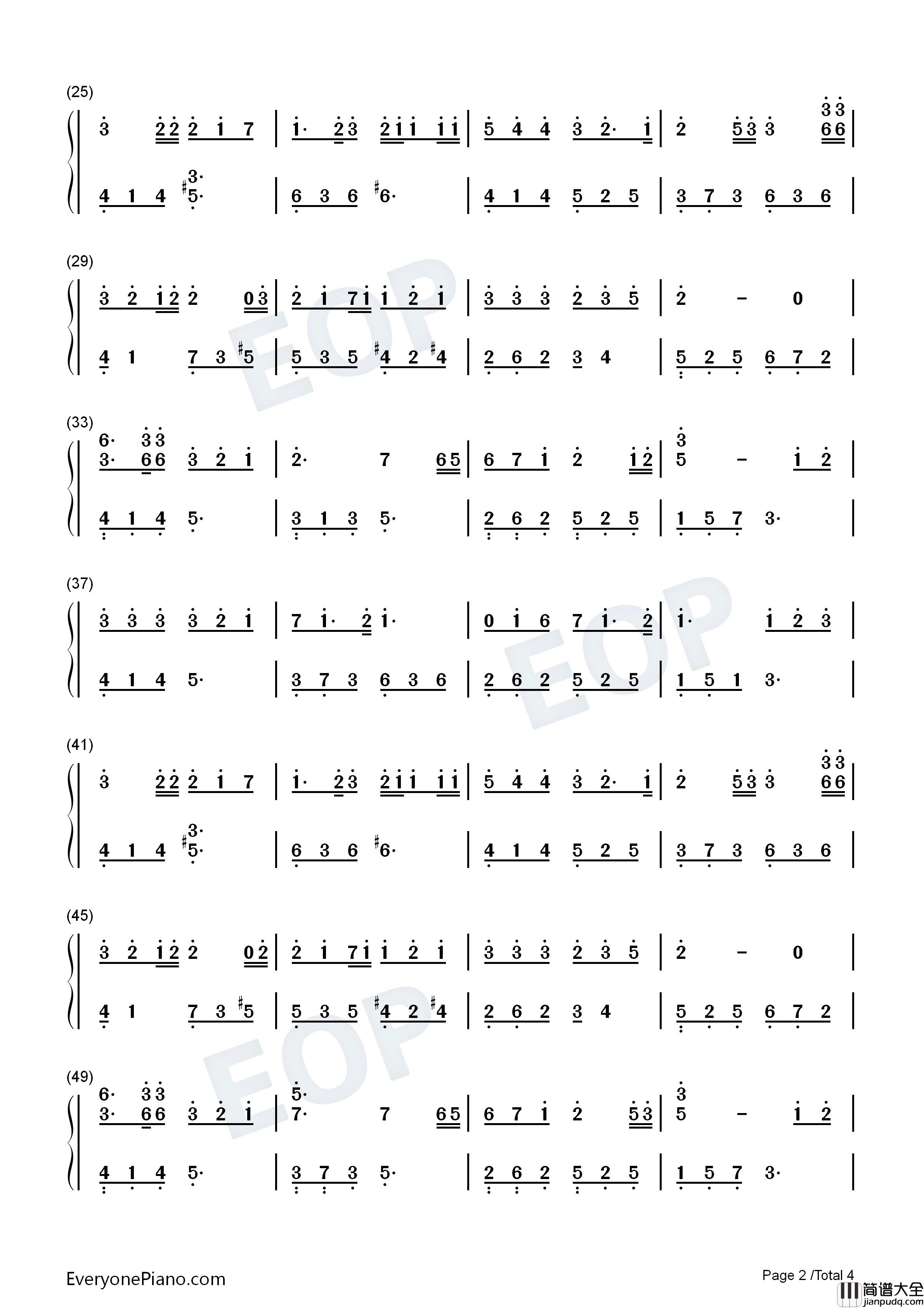 狐狸雨钢琴简谱_李仙姬演唱