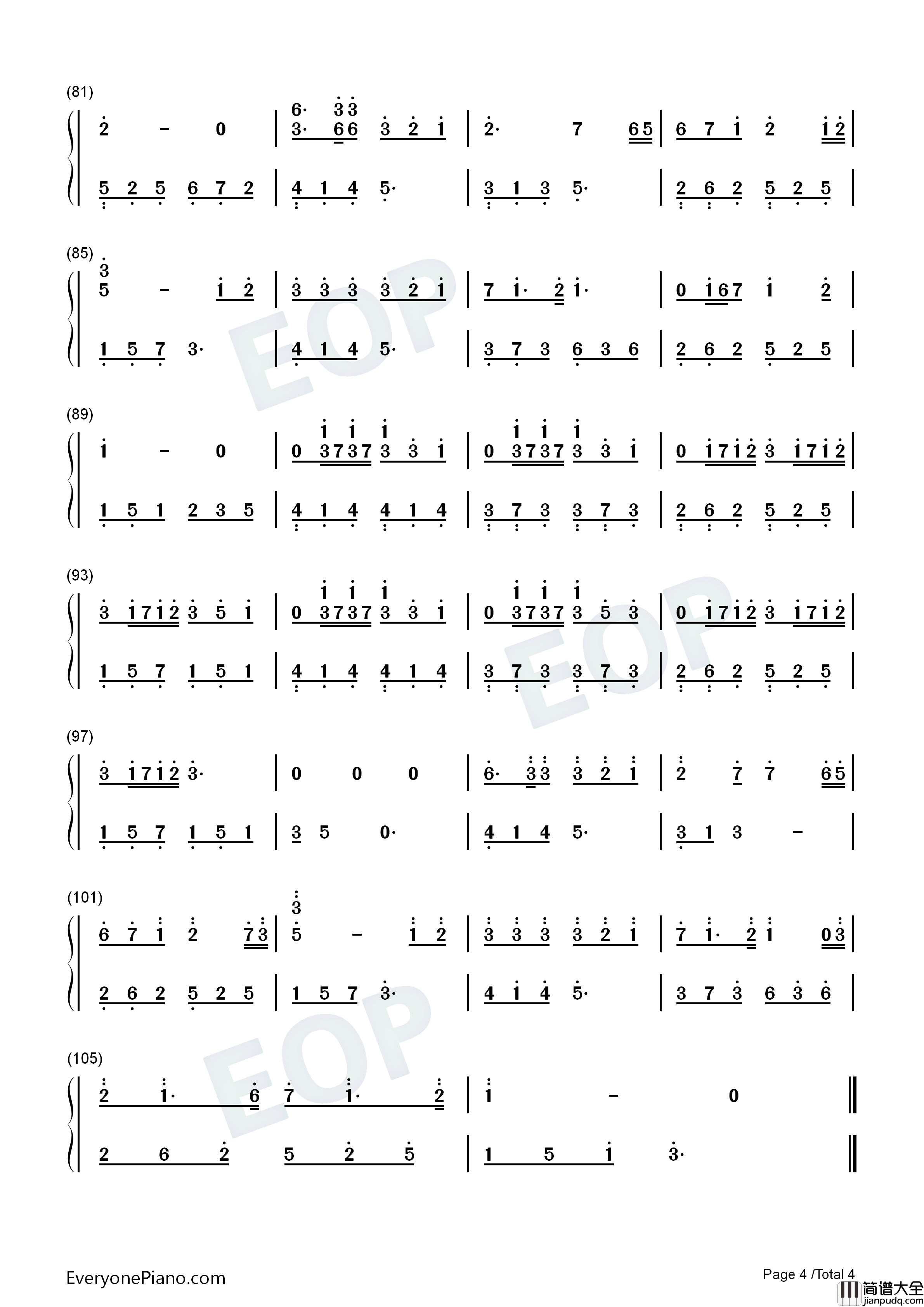 狐狸雨钢琴简谱_李仙姬演唱