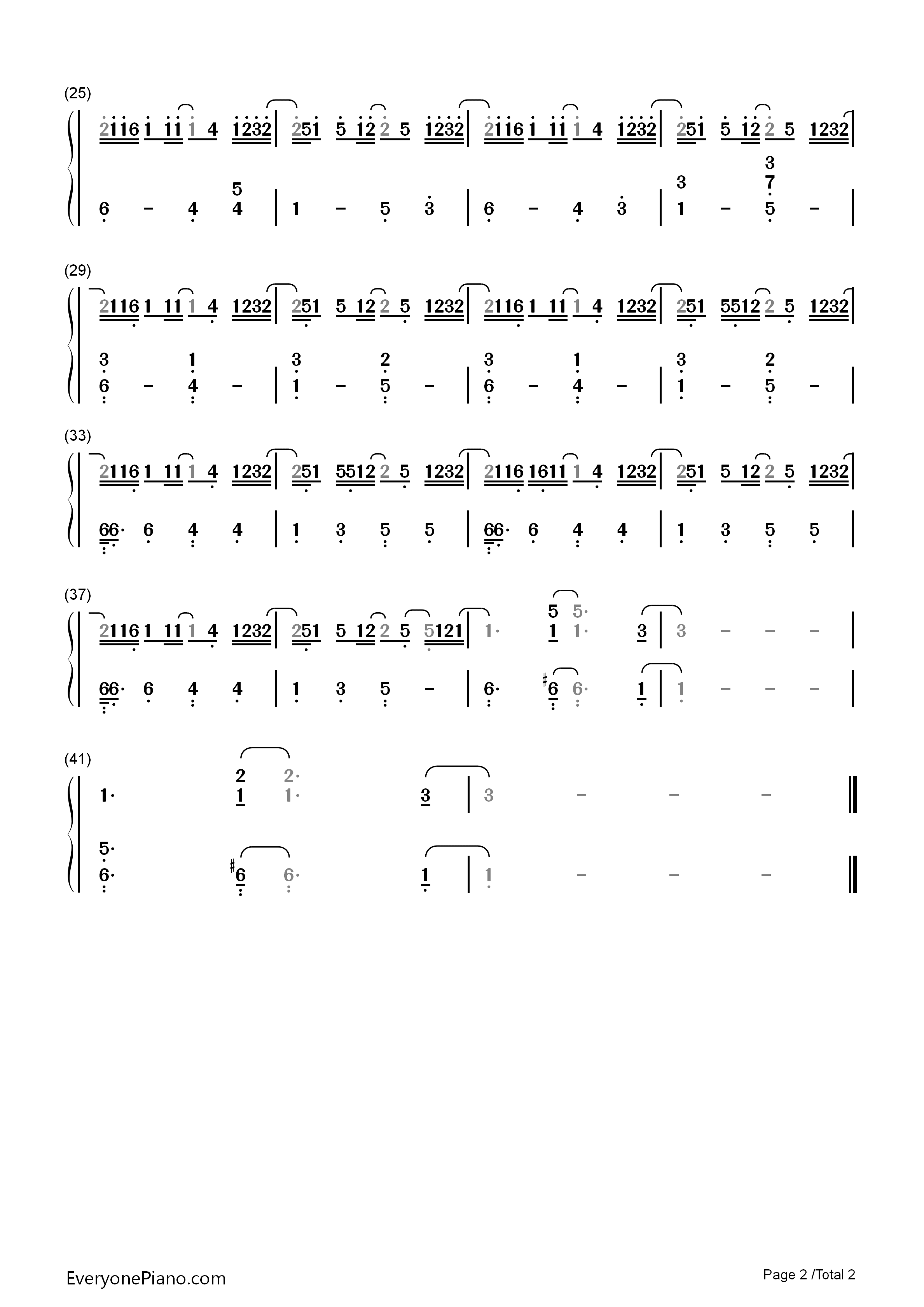 かたわれ時钢琴简谱_RADWIMPS演唱