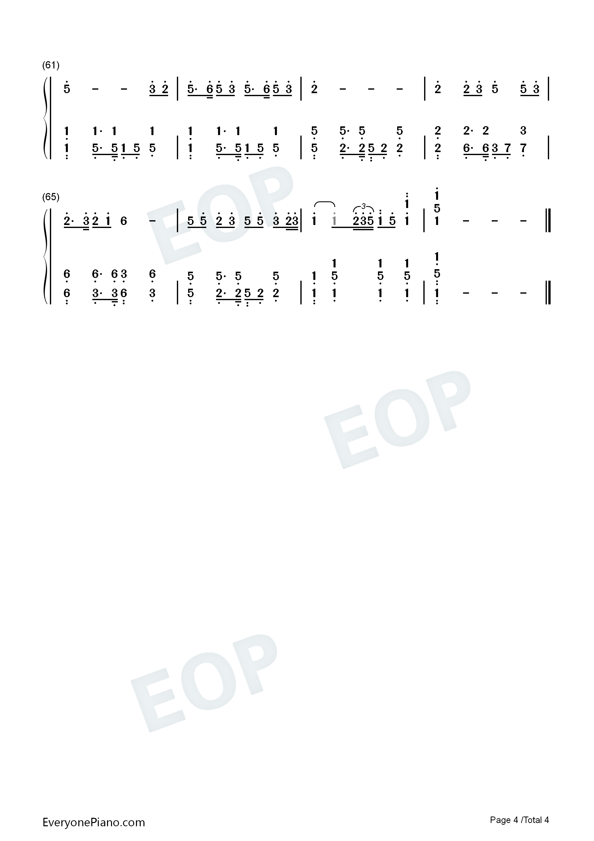 最亲的人钢琴简谱_岳云鹏演唱