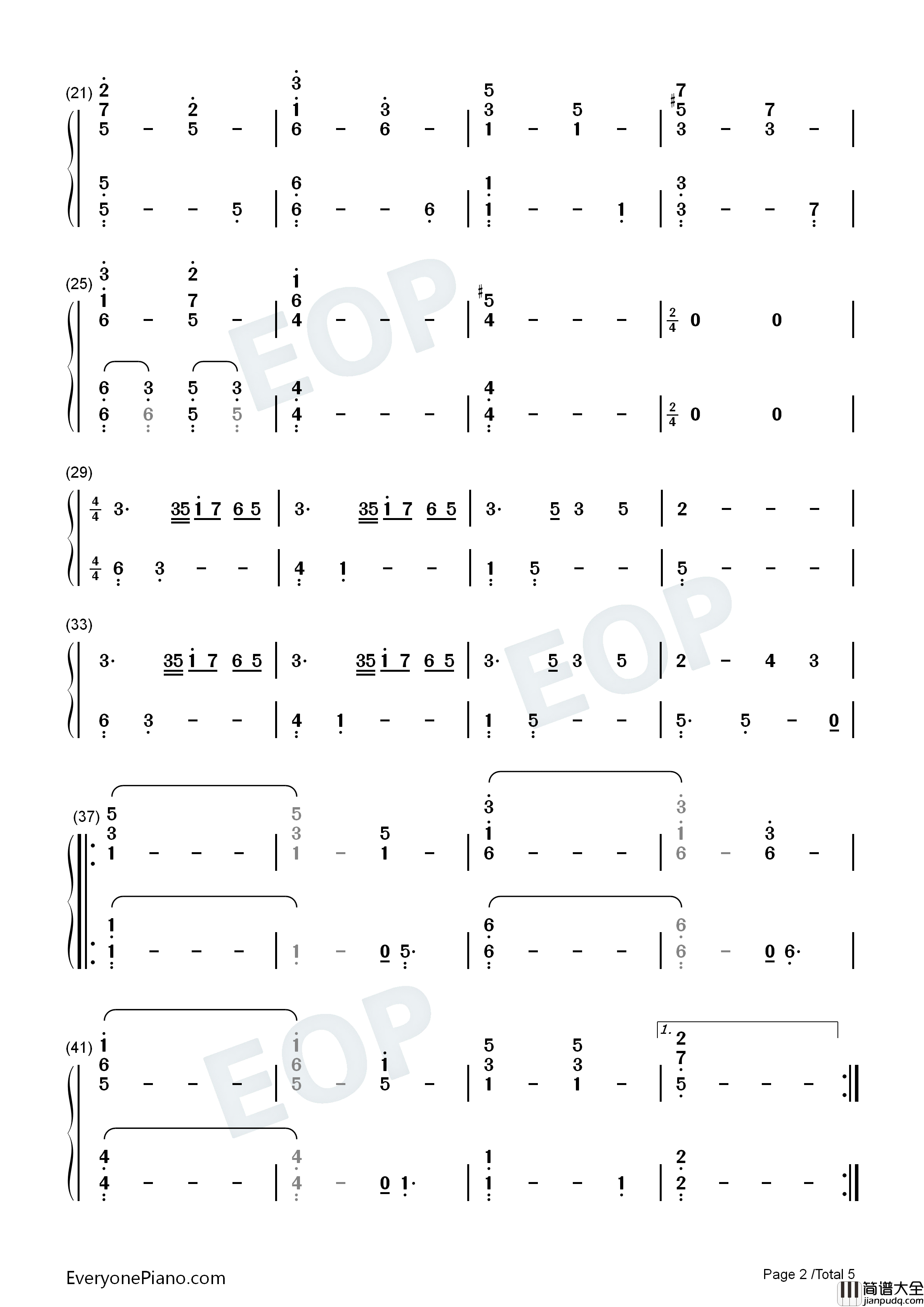 I_Will_Follow_You_Into_the_Dark钢琴简谱_Yungblud_Halsey演唱