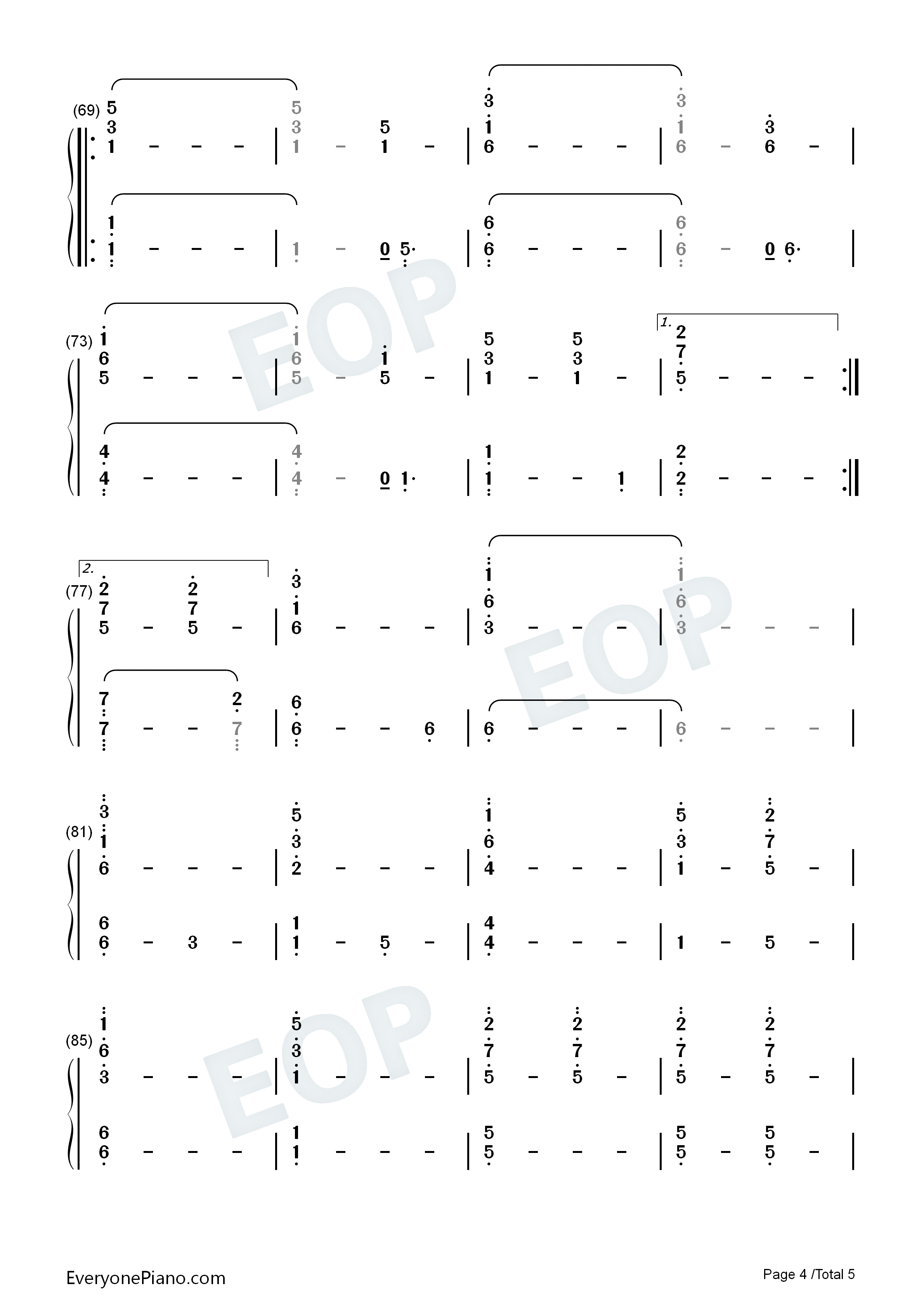 I_Will_Follow_You_Into_the_Dark钢琴简谱_Yungblud_Halsey演唱