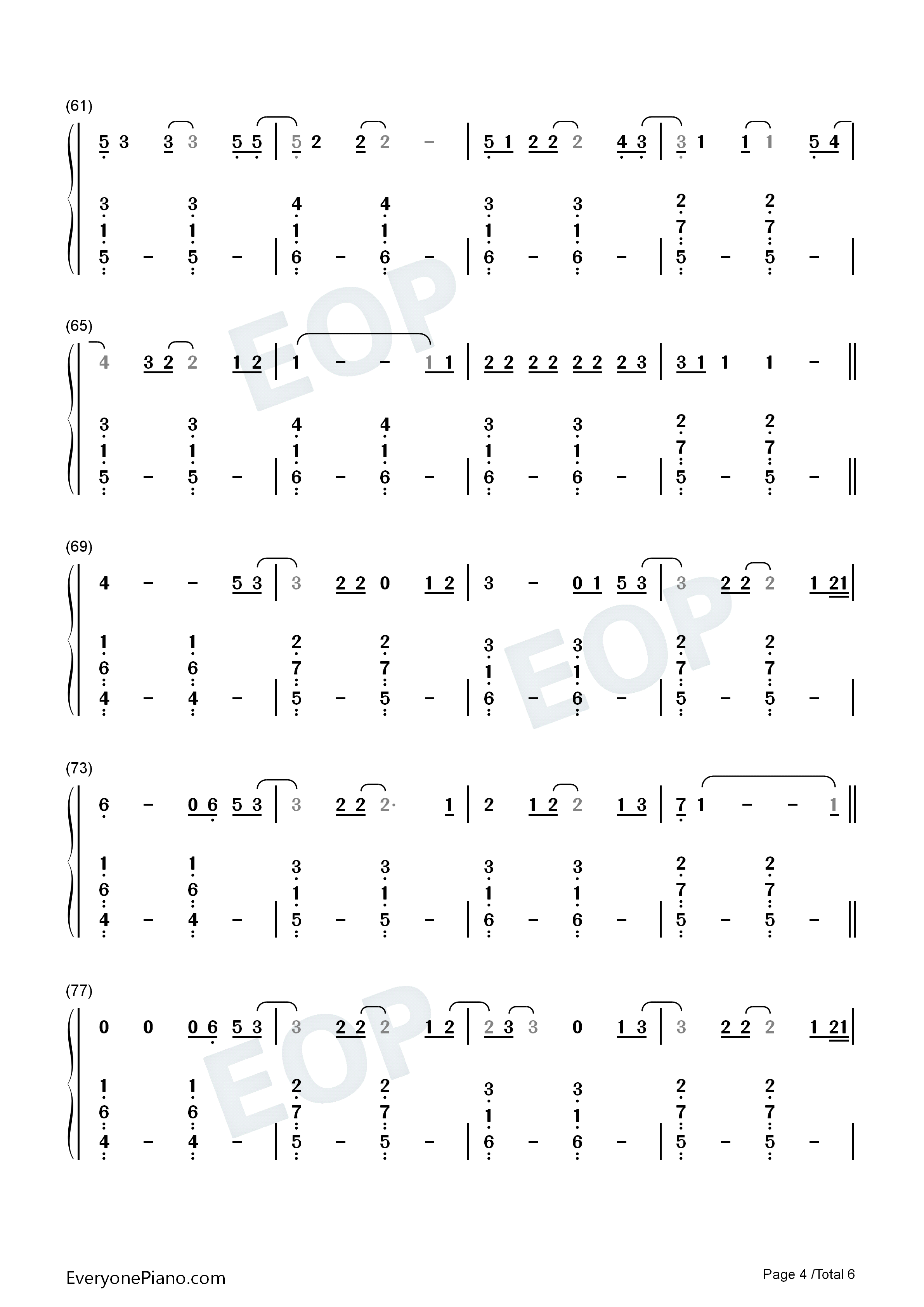 Black_and_White钢琴简谱_Niall_Horan演唱