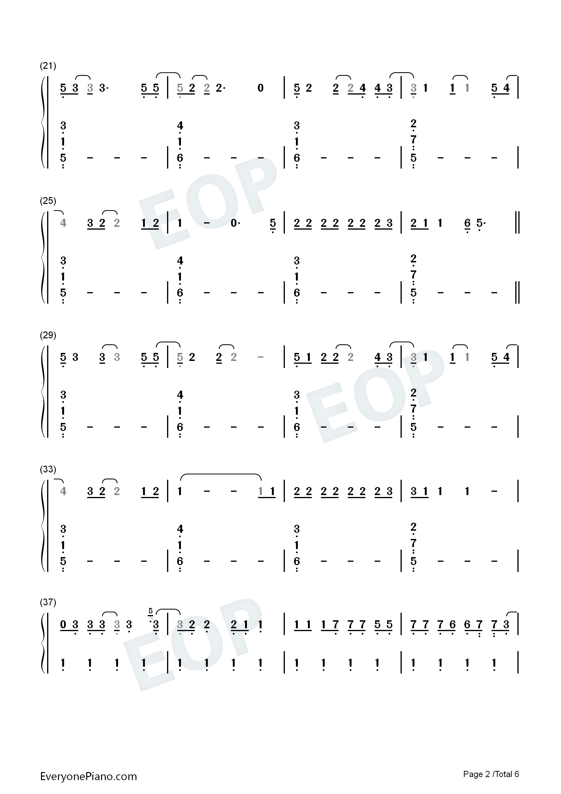 Black_and_White钢琴简谱_Niall_Horan演唱