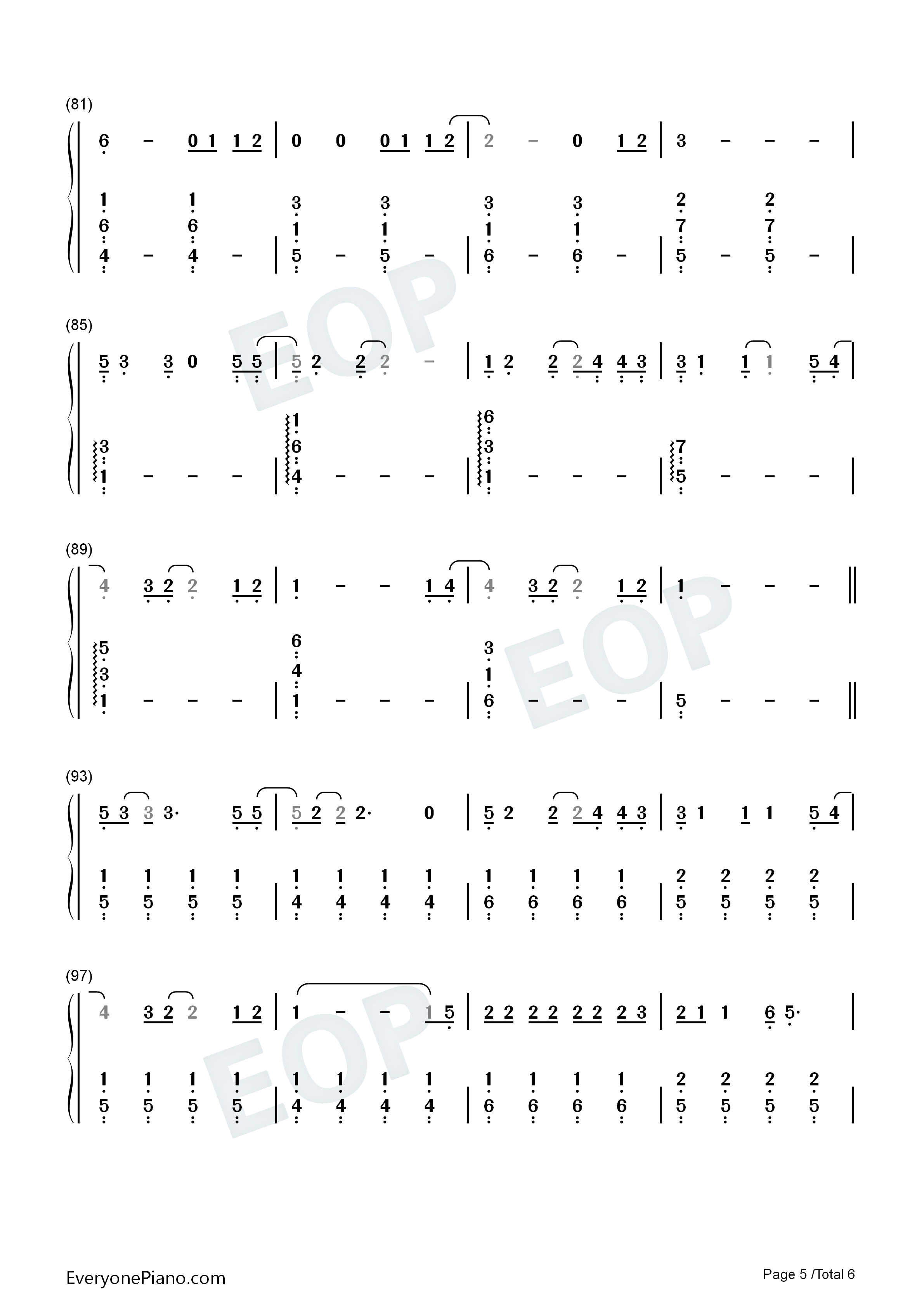 Black_and_White钢琴简谱_Niall_Horan演唱