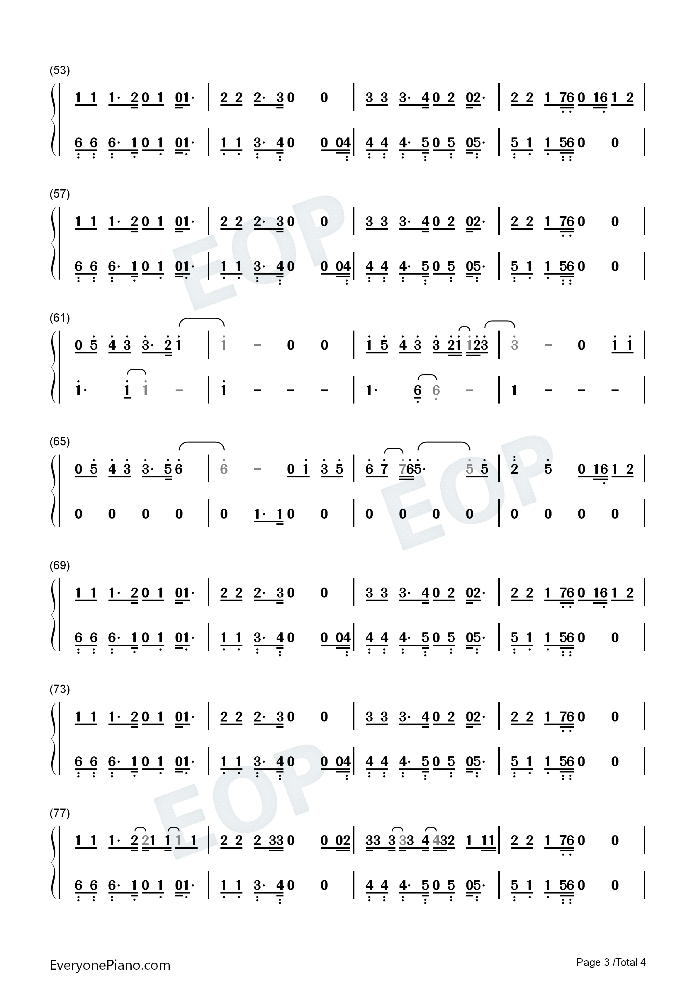 Head_Heart钢琴简谱_Joel_Corry_MNEK演唱