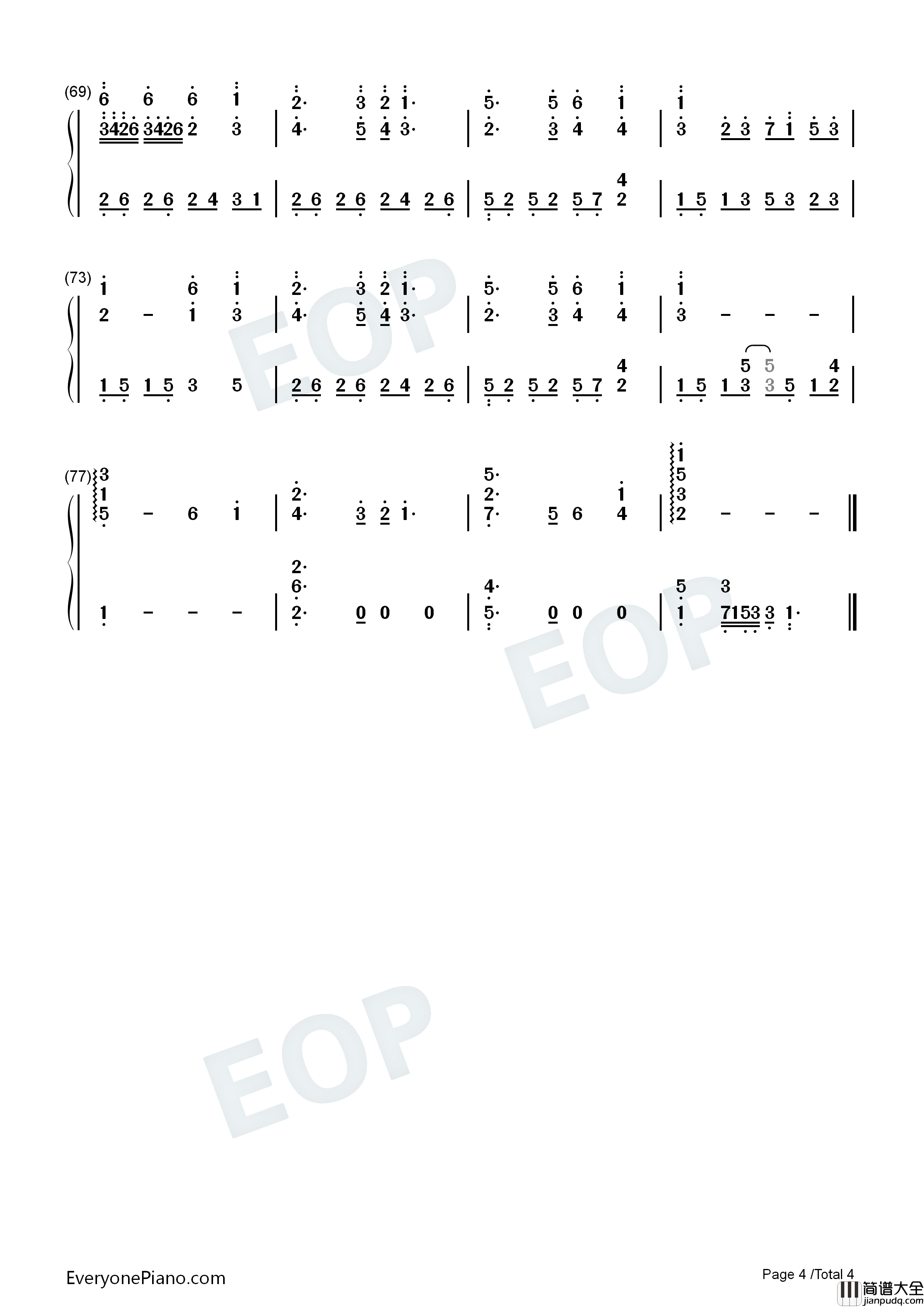 Five_Hundred_Miles钢琴简谱_Justin_Timberlake_Carey_Mulligan_Stark_Sands演唱