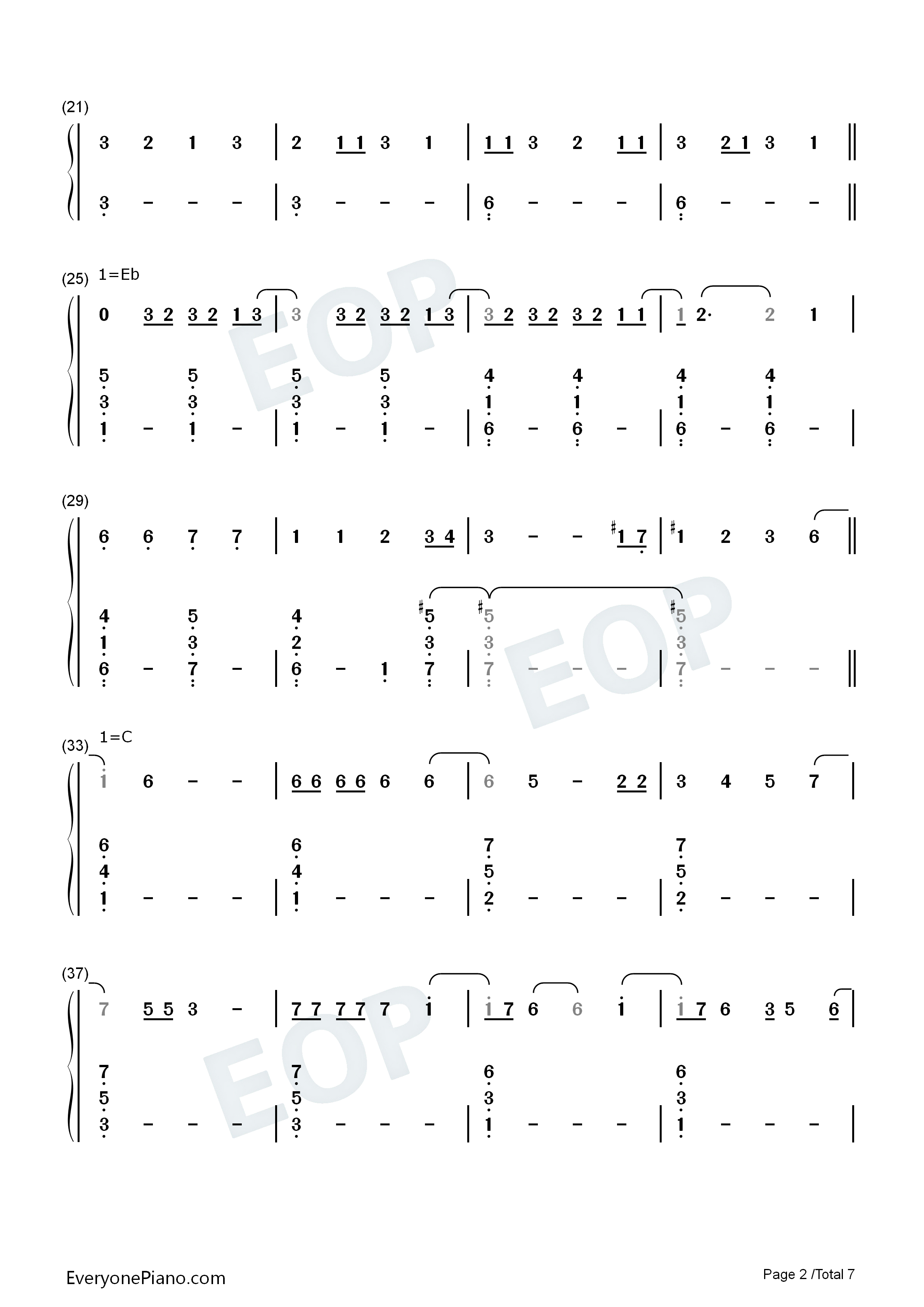 Leave_the_Door_Open钢琴简谱_Silk_Sonic_Bruno_Mars_Anderson_Paak演唱