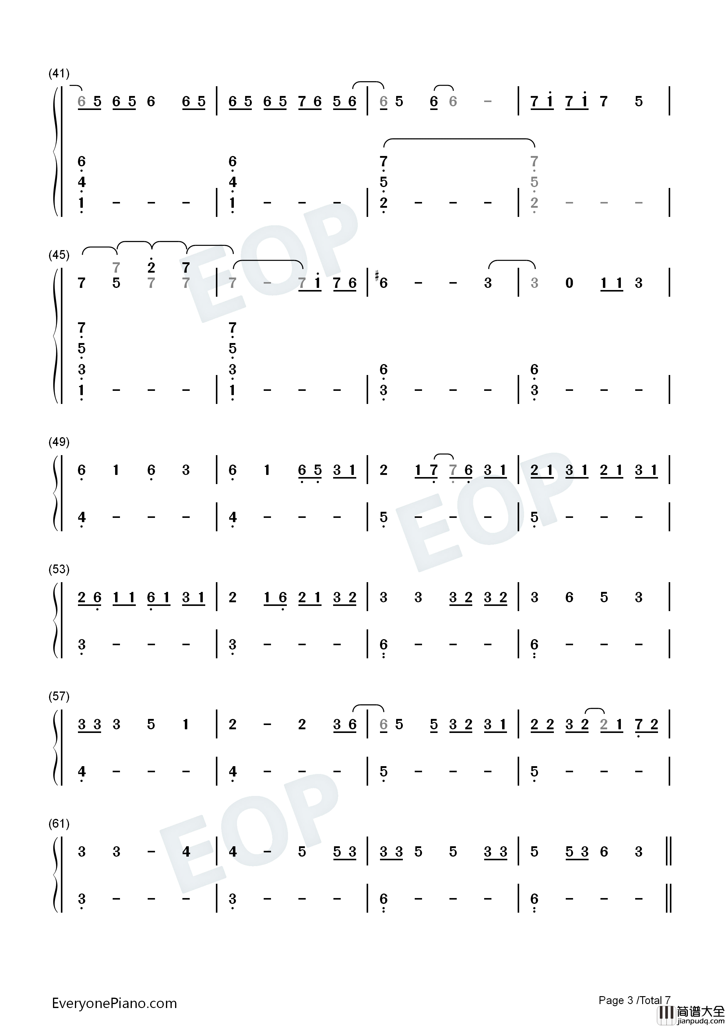 Leave_the_Door_Open钢琴简谱_Silk_Sonic_Bruno_Mars_Anderson_Paak演唱