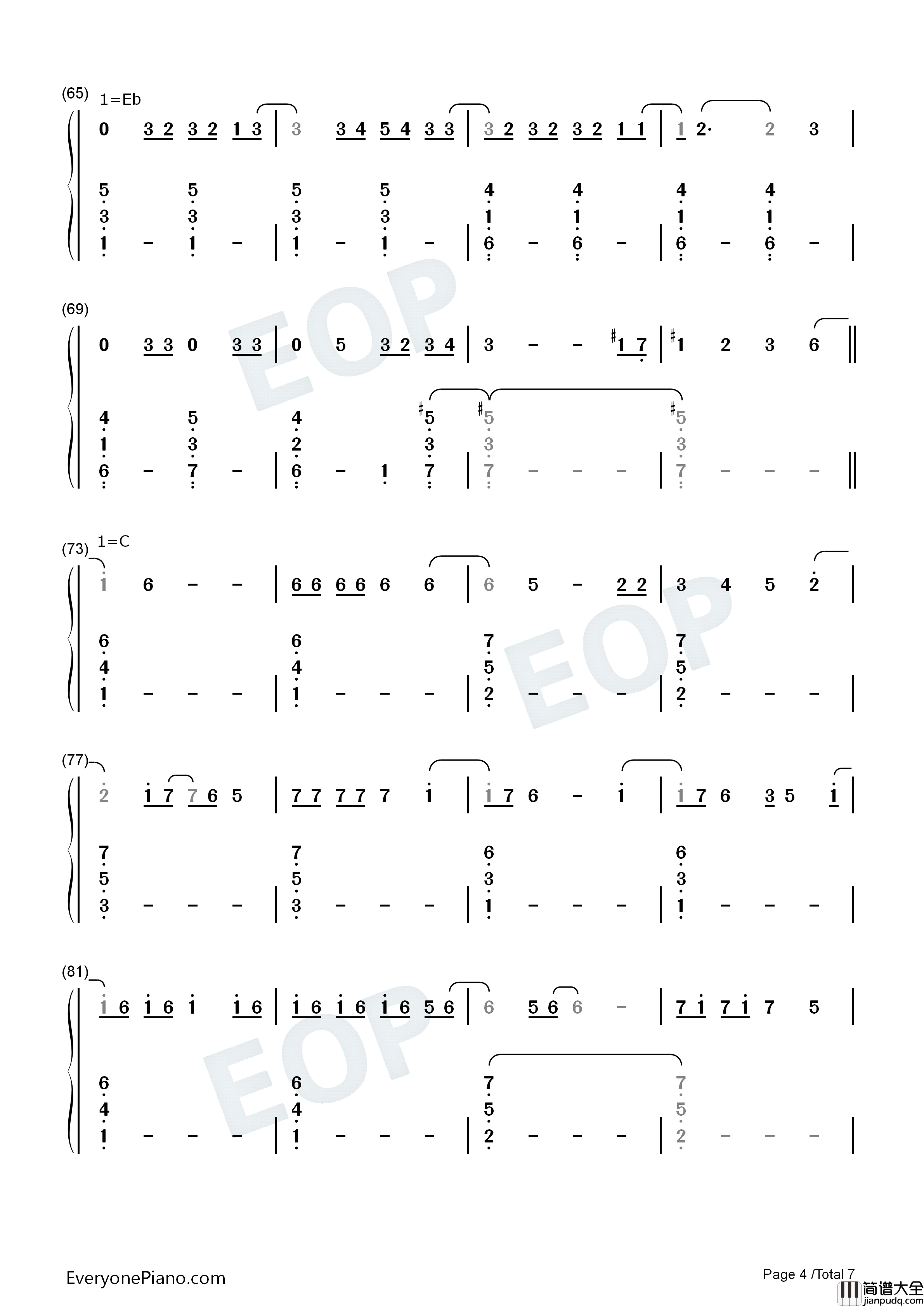 Leave_the_Door_Open钢琴简谱_Silk_Sonic_Bruno_Mars_Anderson_Paak演唱