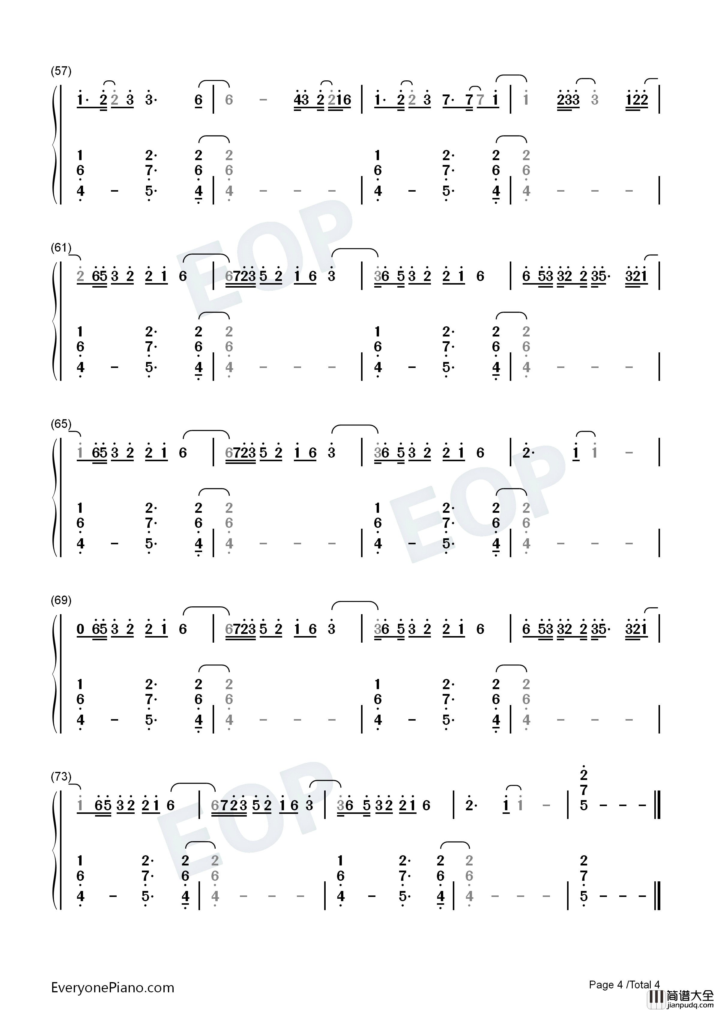 Selfish_Love钢琴简谱_DJ_Snake_Selena_Gomez演唱