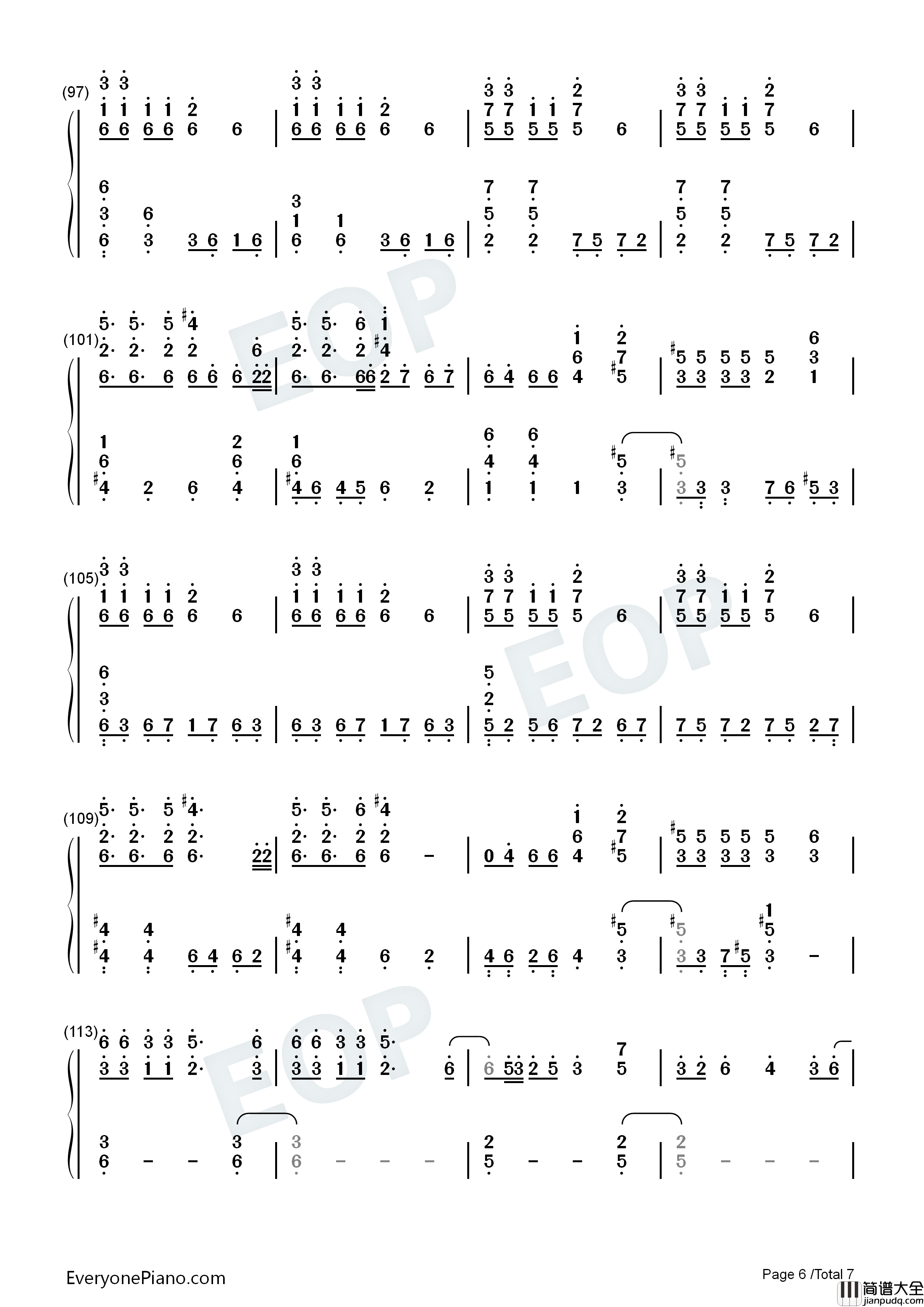 Faded_In_My_Last_Song钢琴简谱_NCT_U演唱