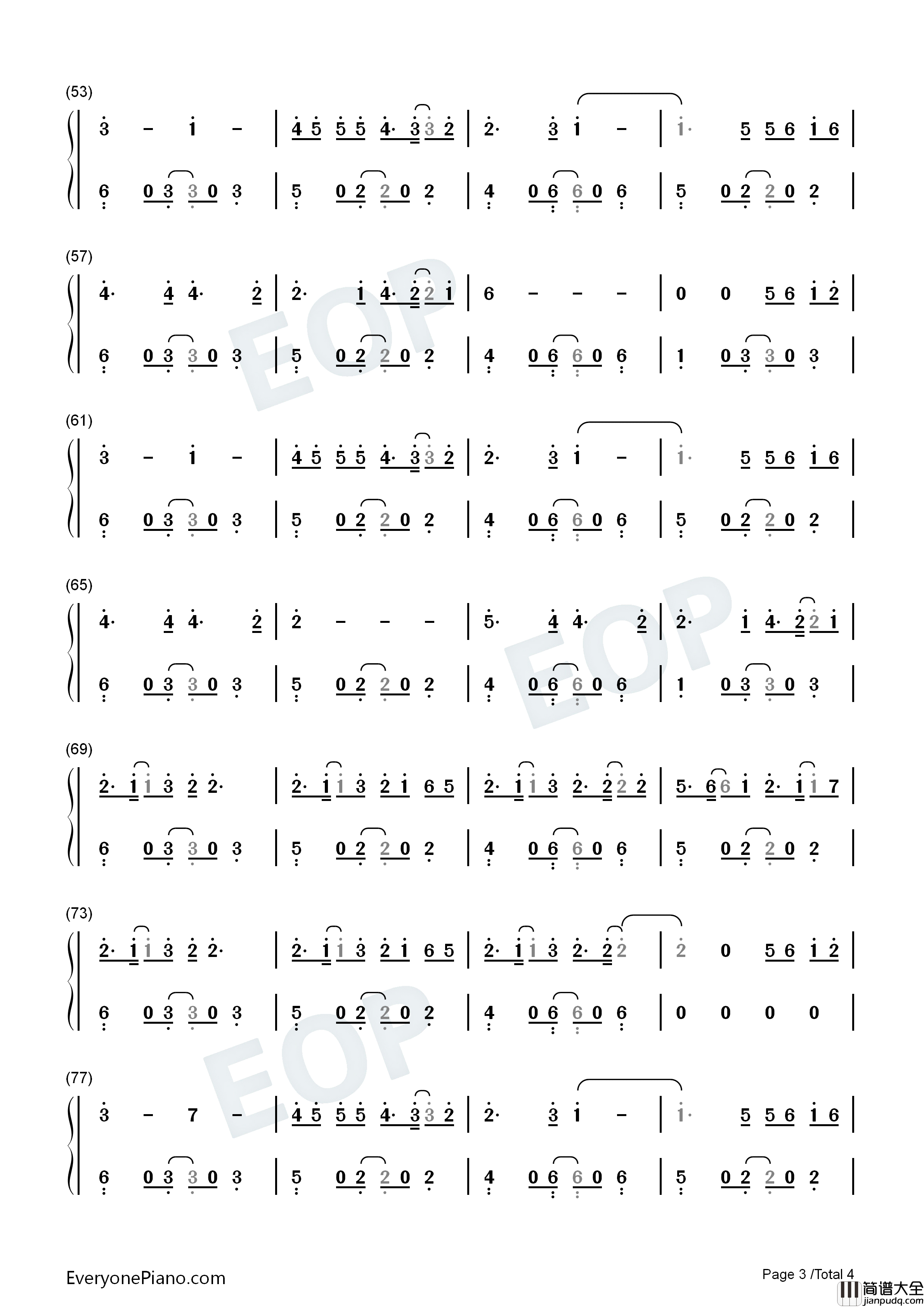 Hold_On钢琴简谱_Justin_Bieber演唱