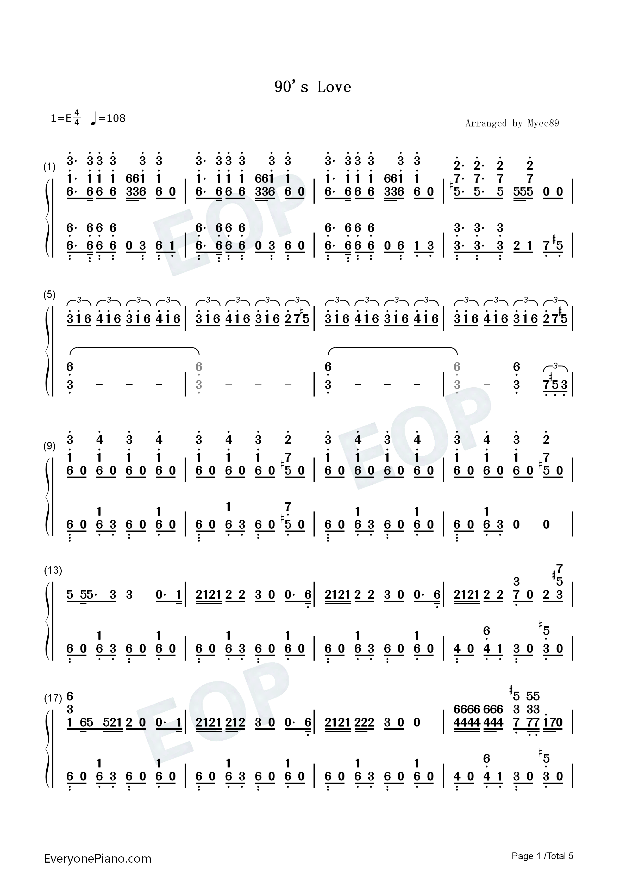 90s_Love钢琴简谱_NCT演唱