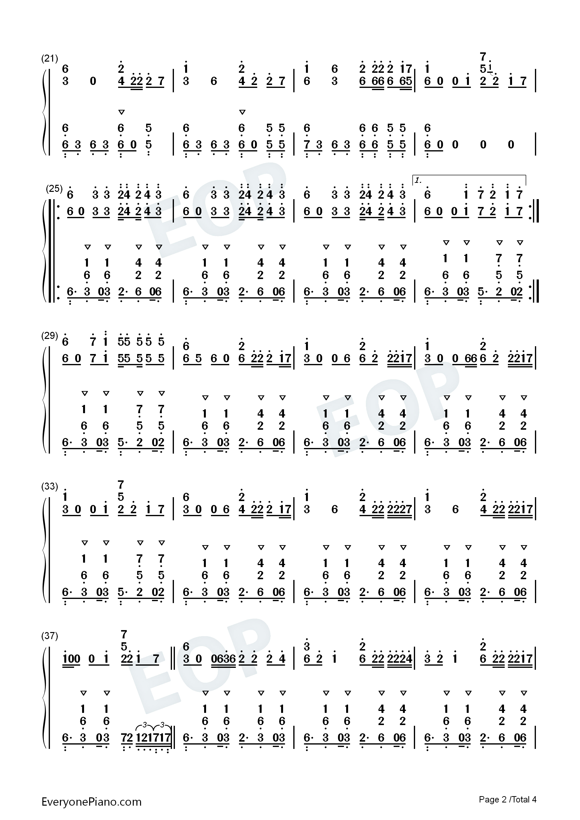 Ego钢琴简谱_Willy_William演唱