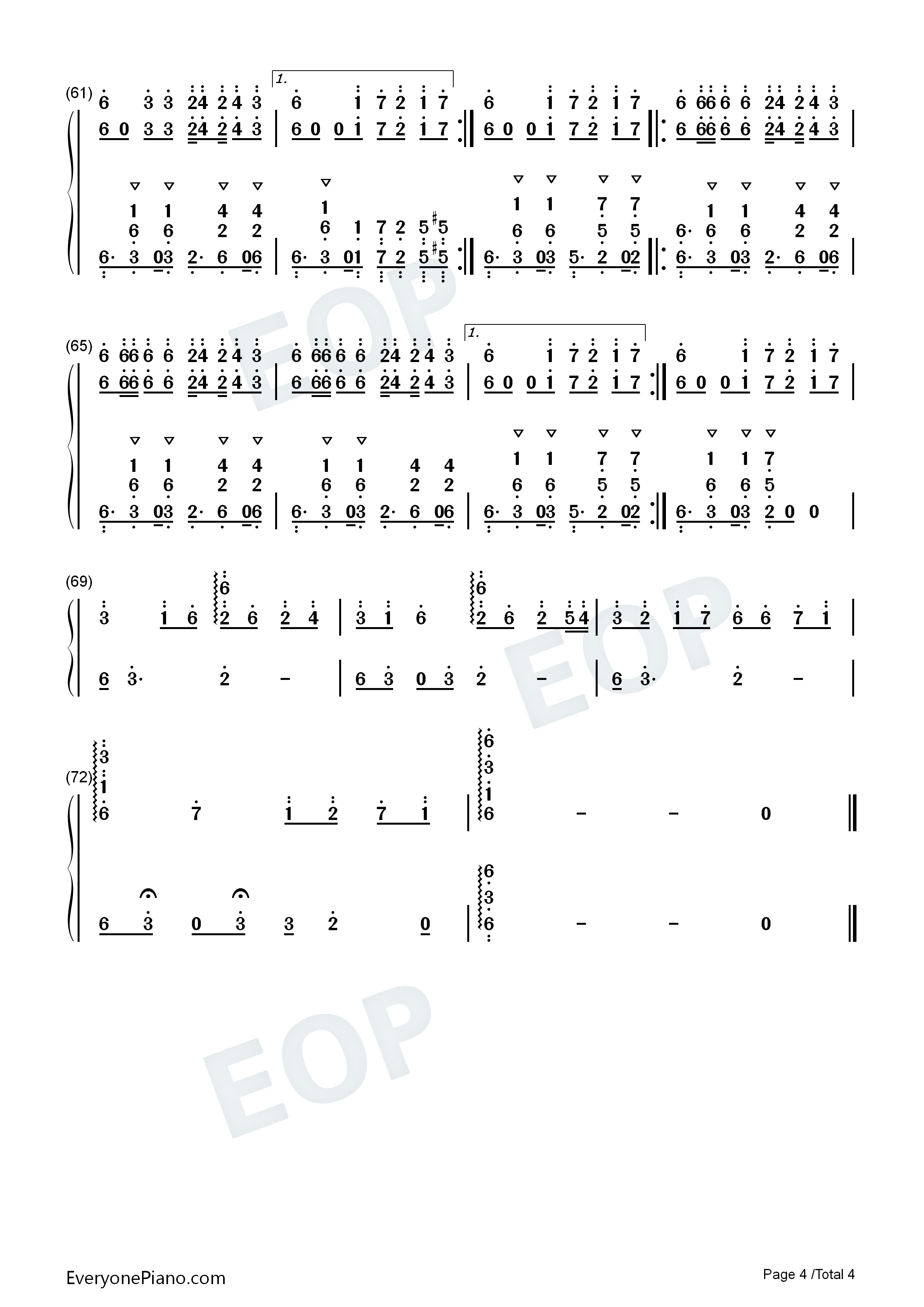 Ego钢琴简谱_Willy_William演唱