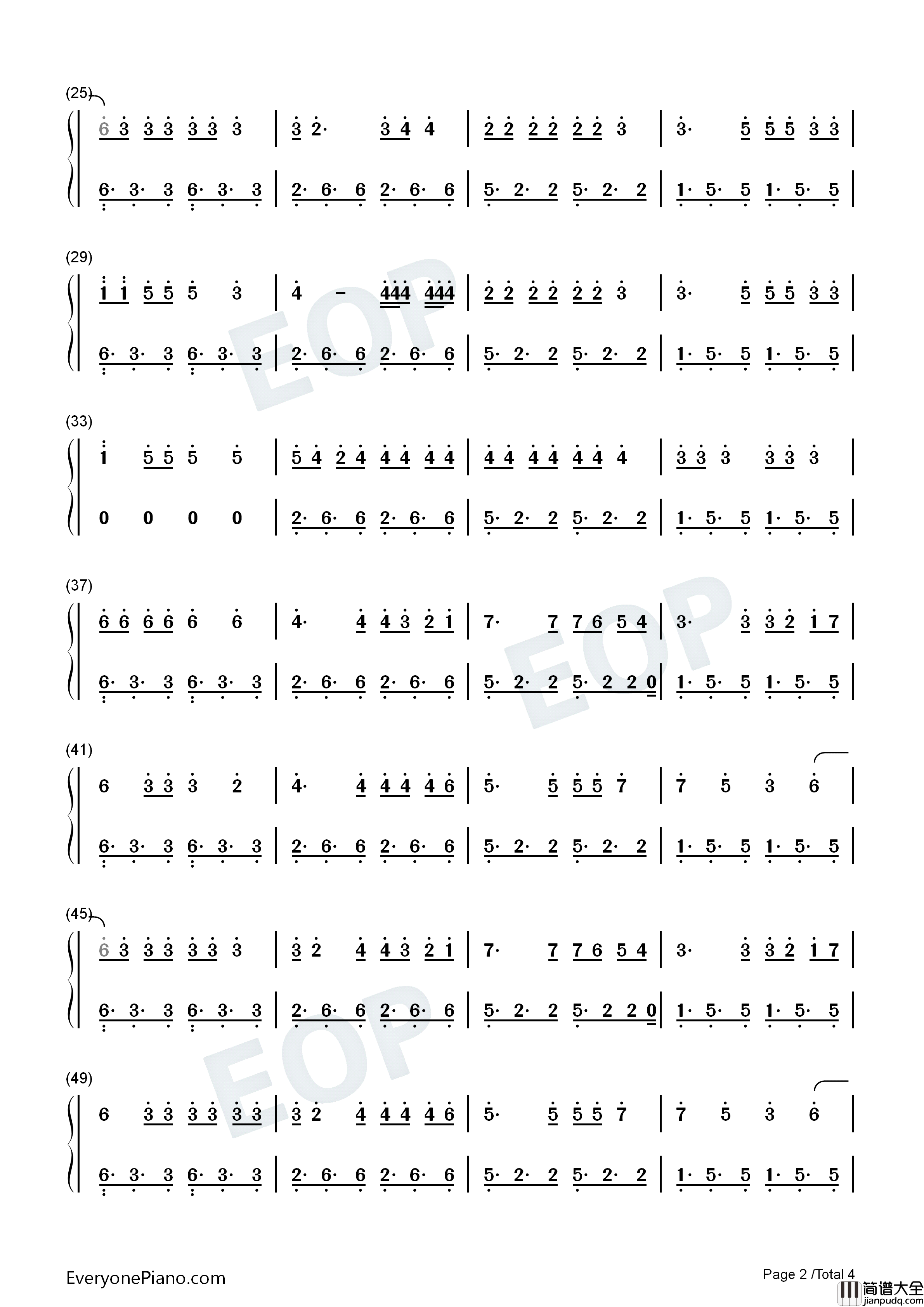 Follow_You钢琴简谱_Imagine_Dragons演唱