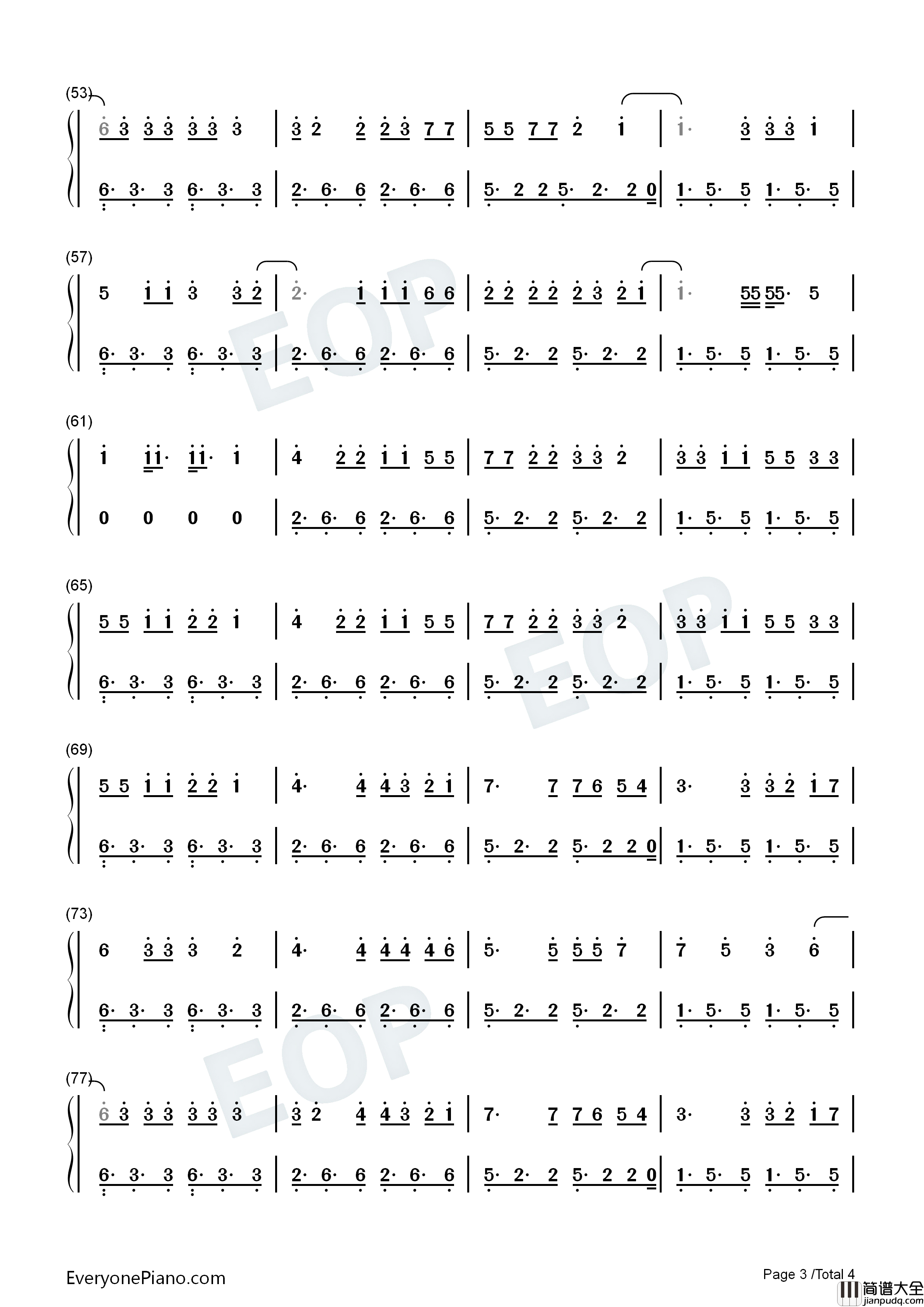 Follow_You钢琴简谱_Imagine_Dragons演唱