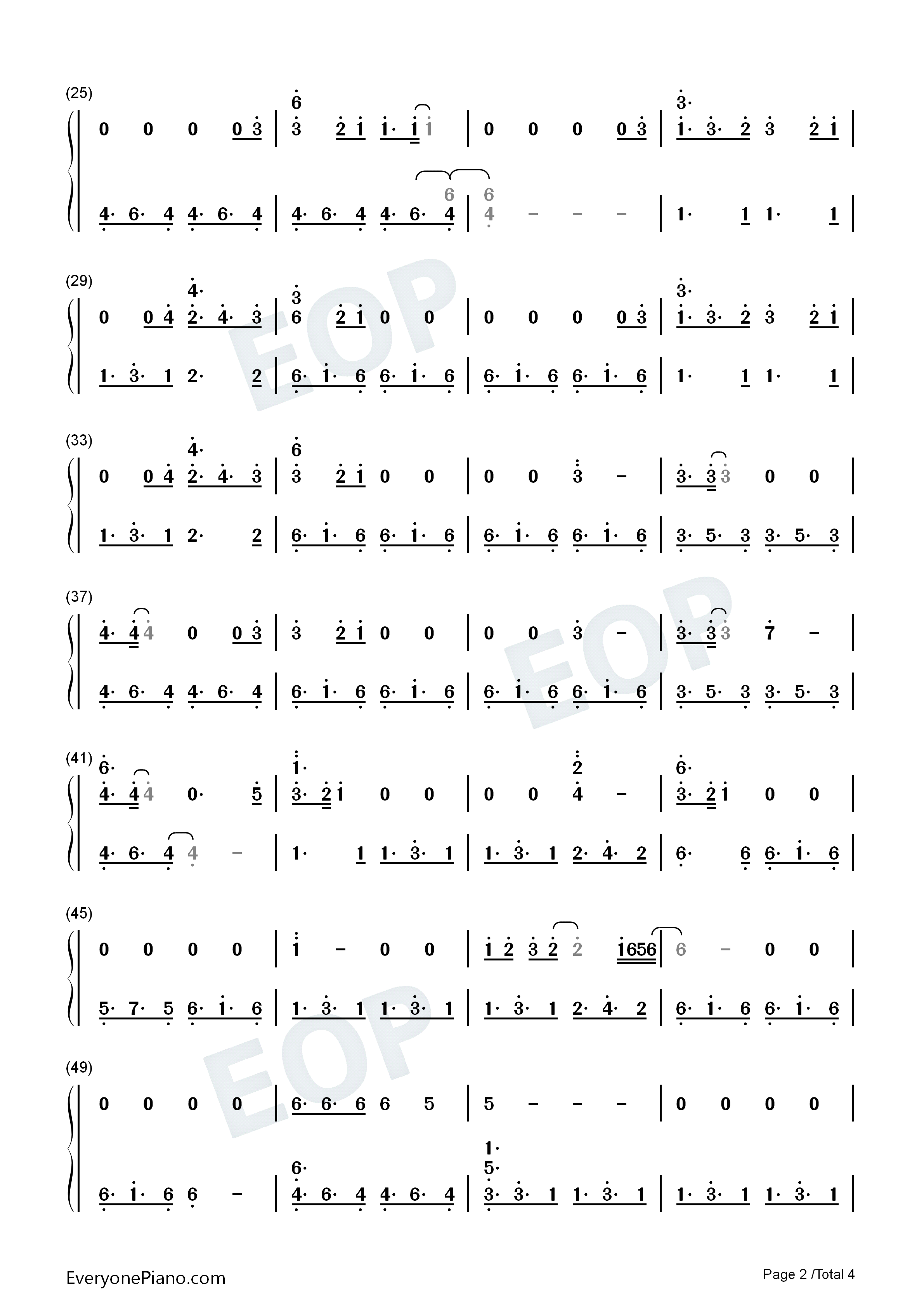 Surrender钢琴简谱_Natalie_Taylor演唱