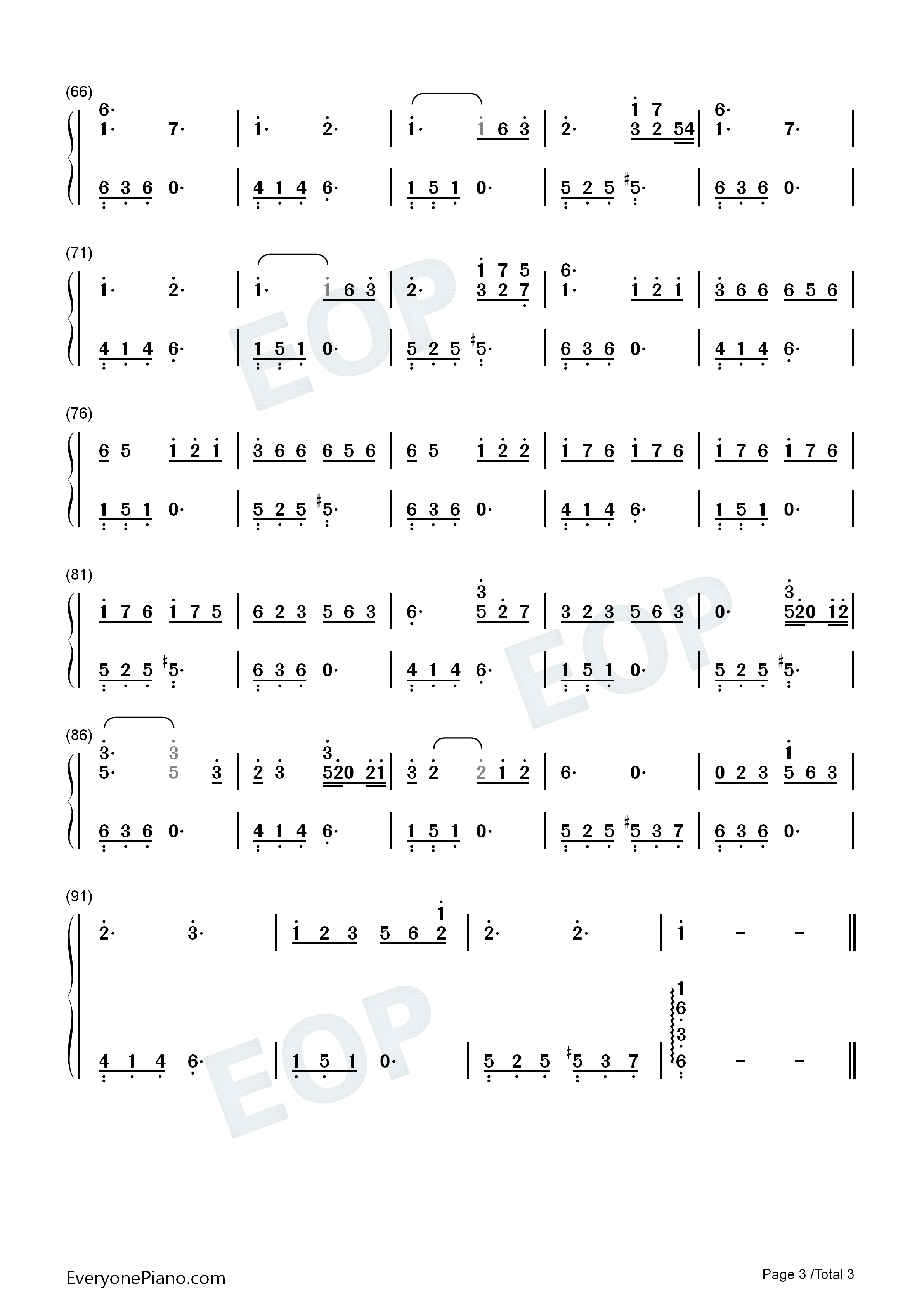 Wasted_on_You钢琴简谱_Morgan_Wallen演唱