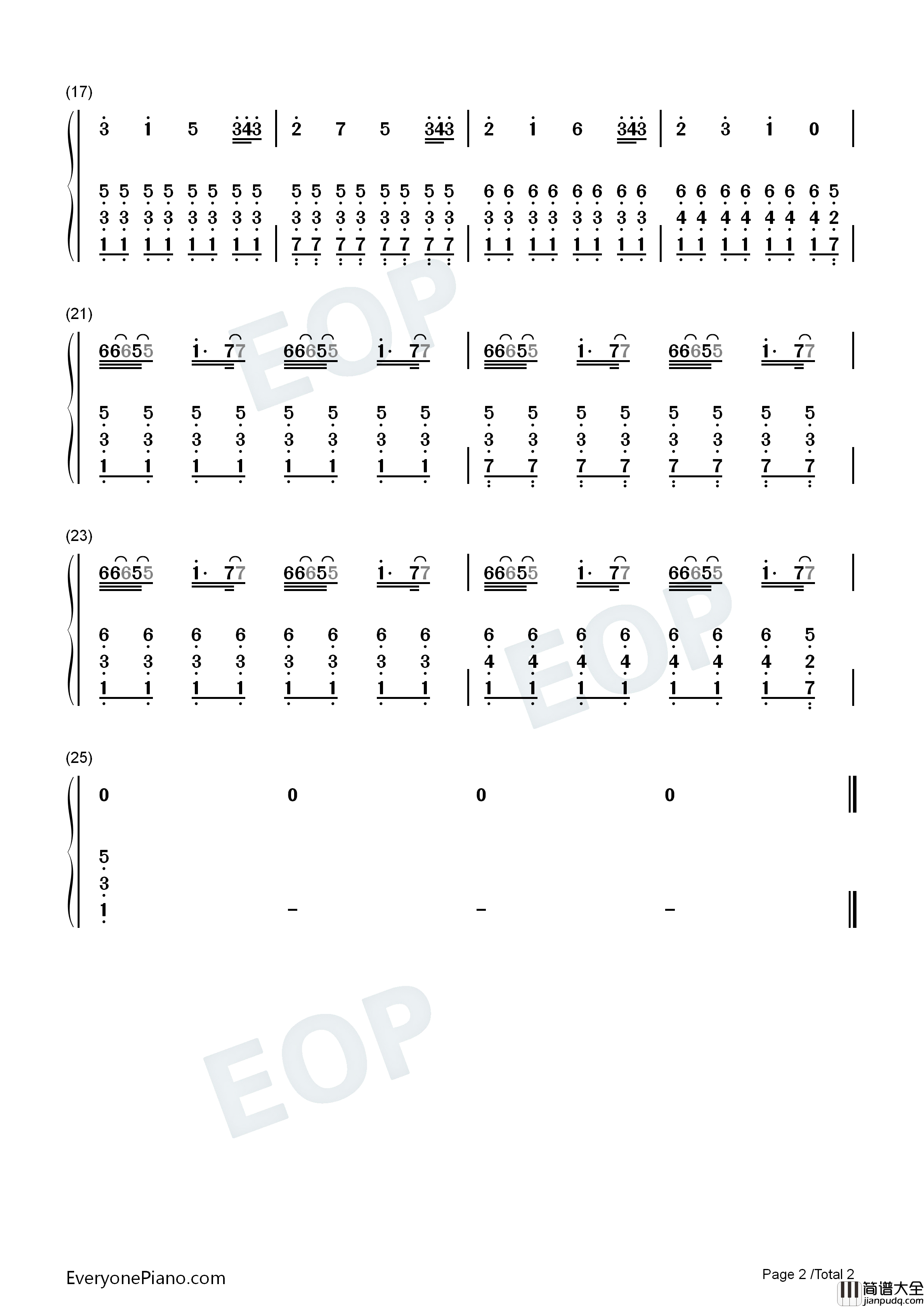 Nous钢琴简谱_Julien_Doré演唱