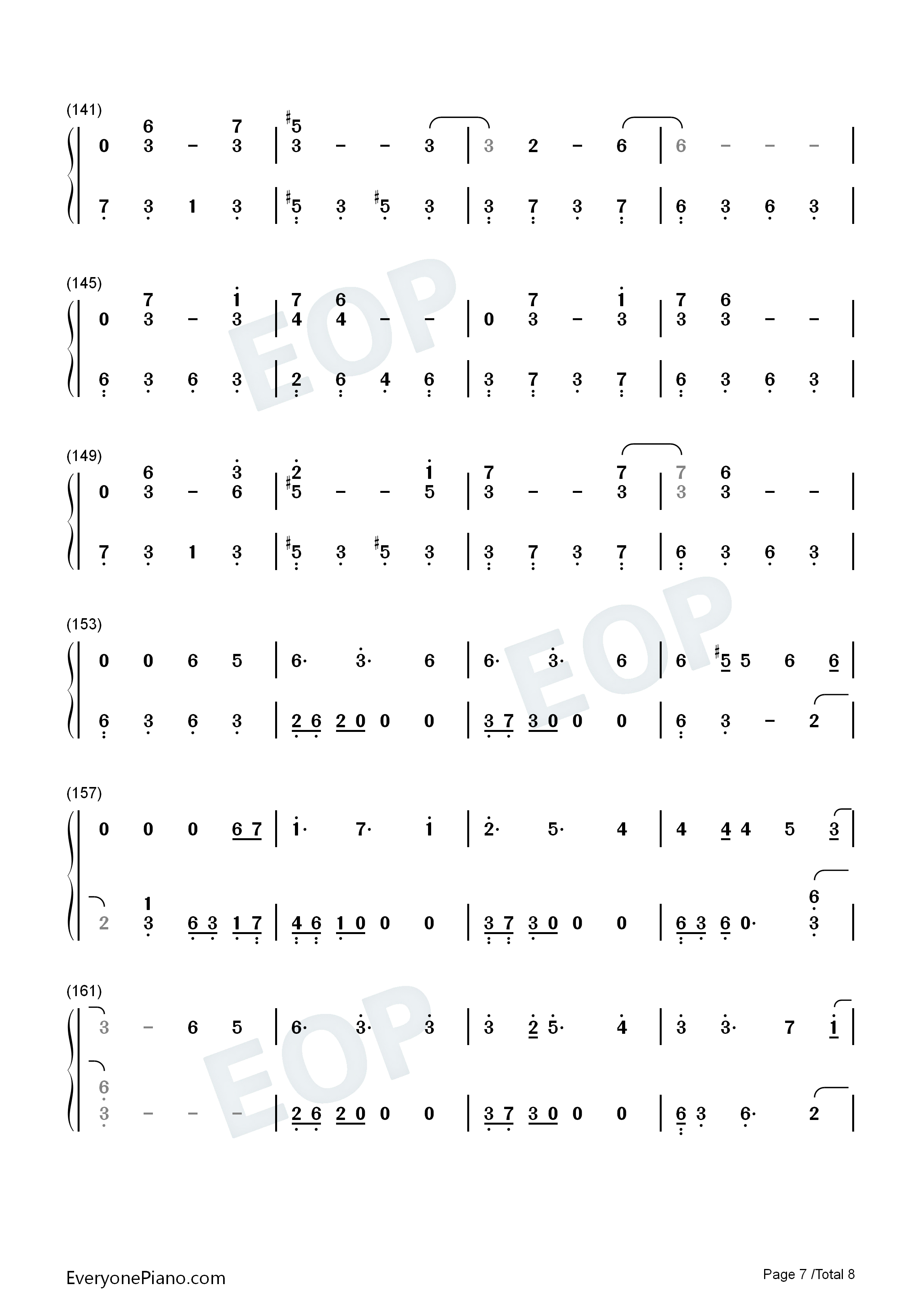 Still_With_You钢琴简谱_田柾国_Jungkook演唱