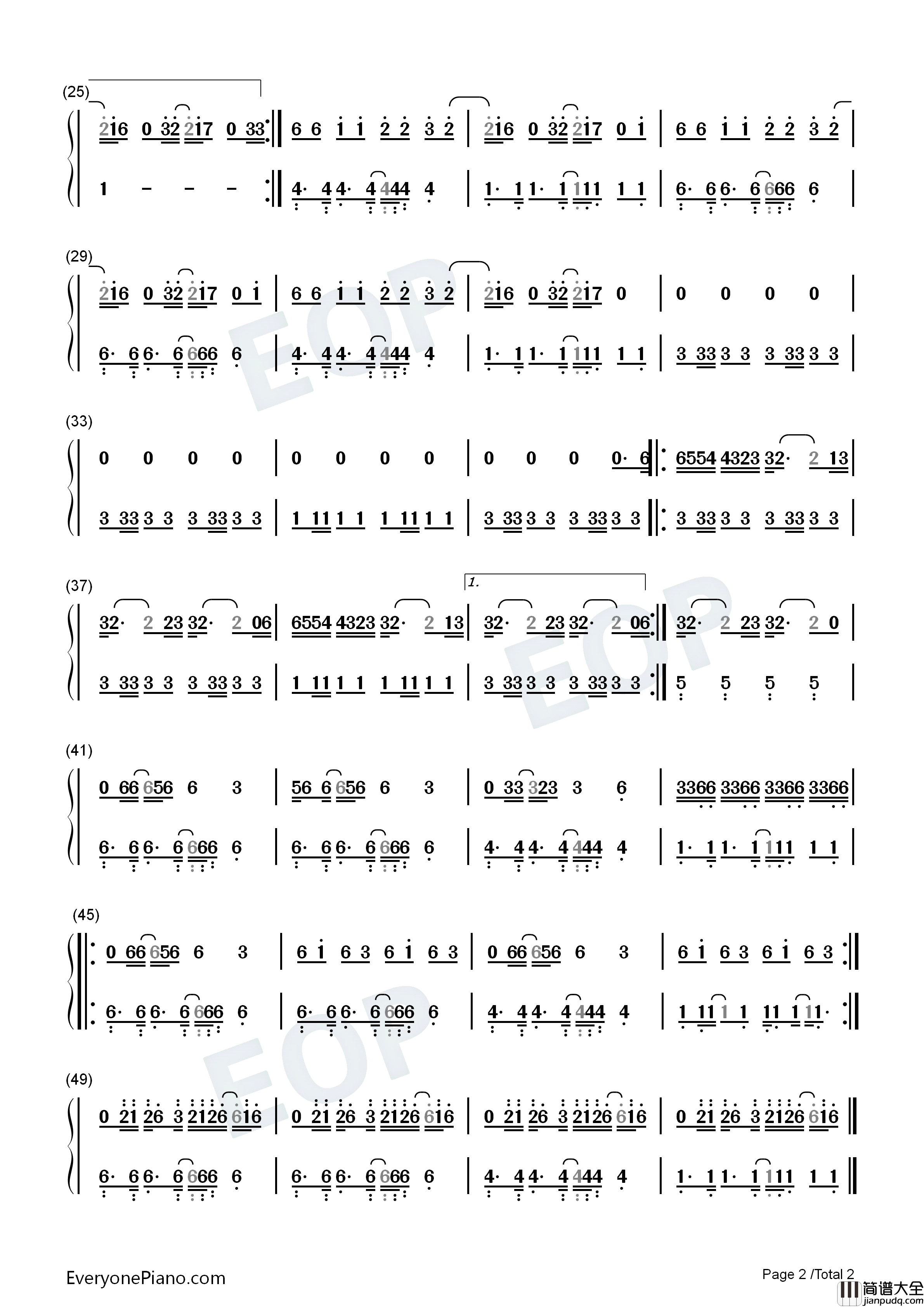 Mothers_Daughter钢琴简谱_Miley_Cyrus演唱