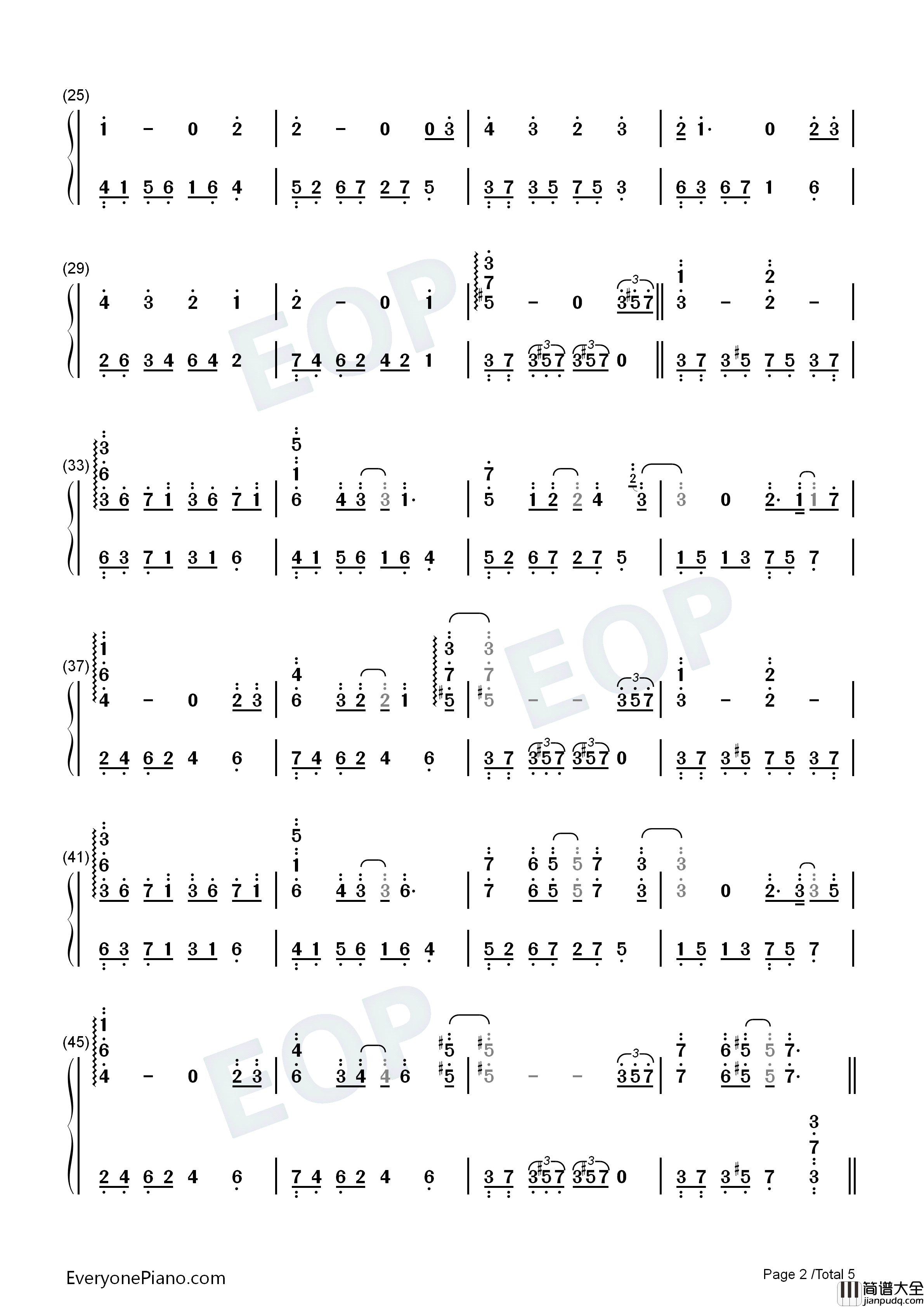 靠岸钢琴简谱_刘宇演唱