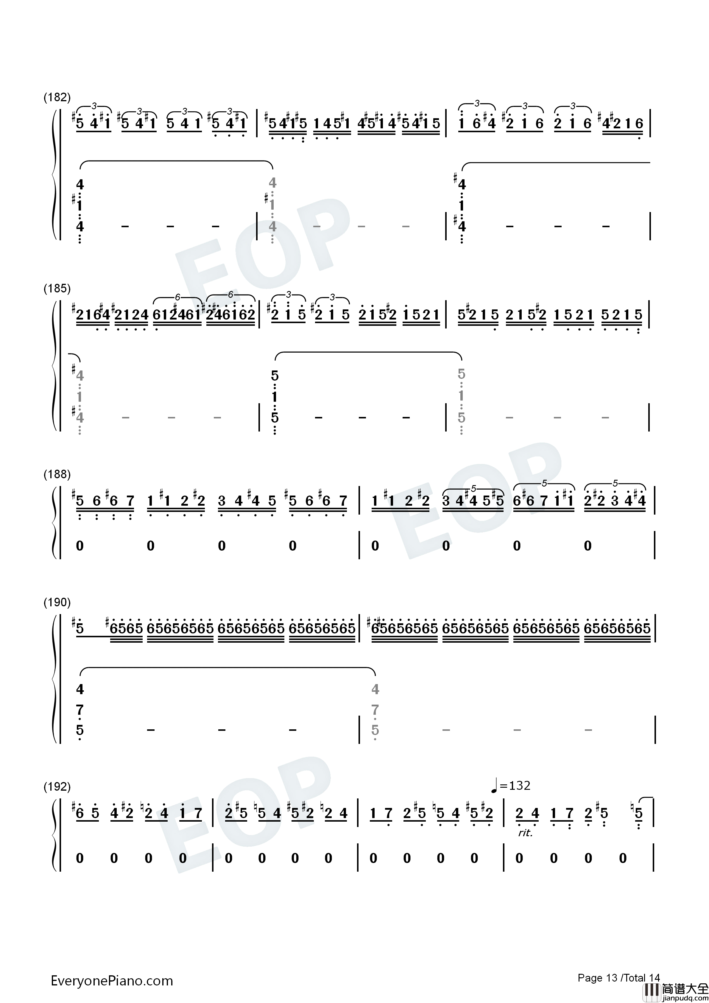 月光奏鸣曲第三乐章钢琴简谱_贝多芬演唱