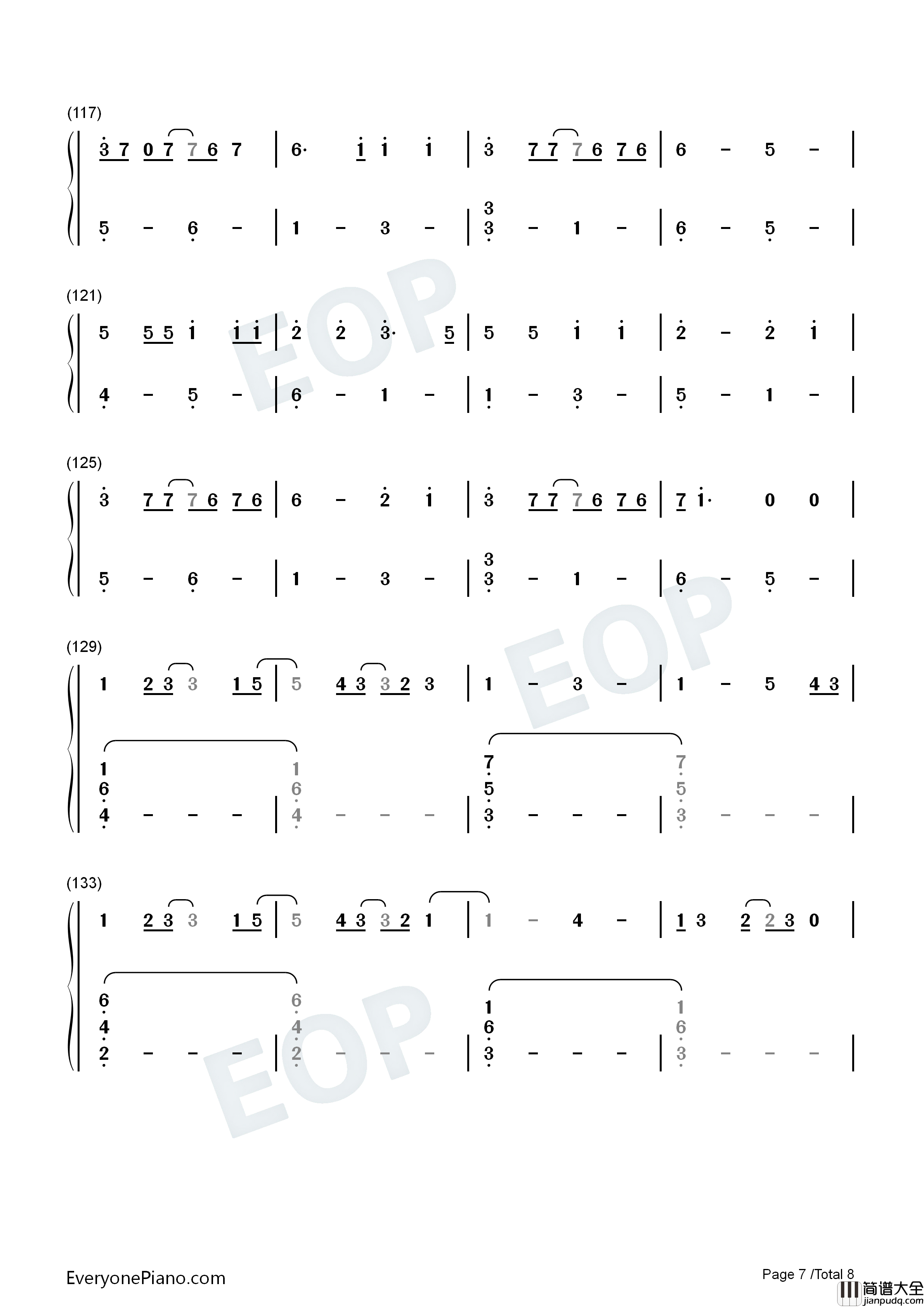 Film_Out钢琴简谱_防弹少年团演唱