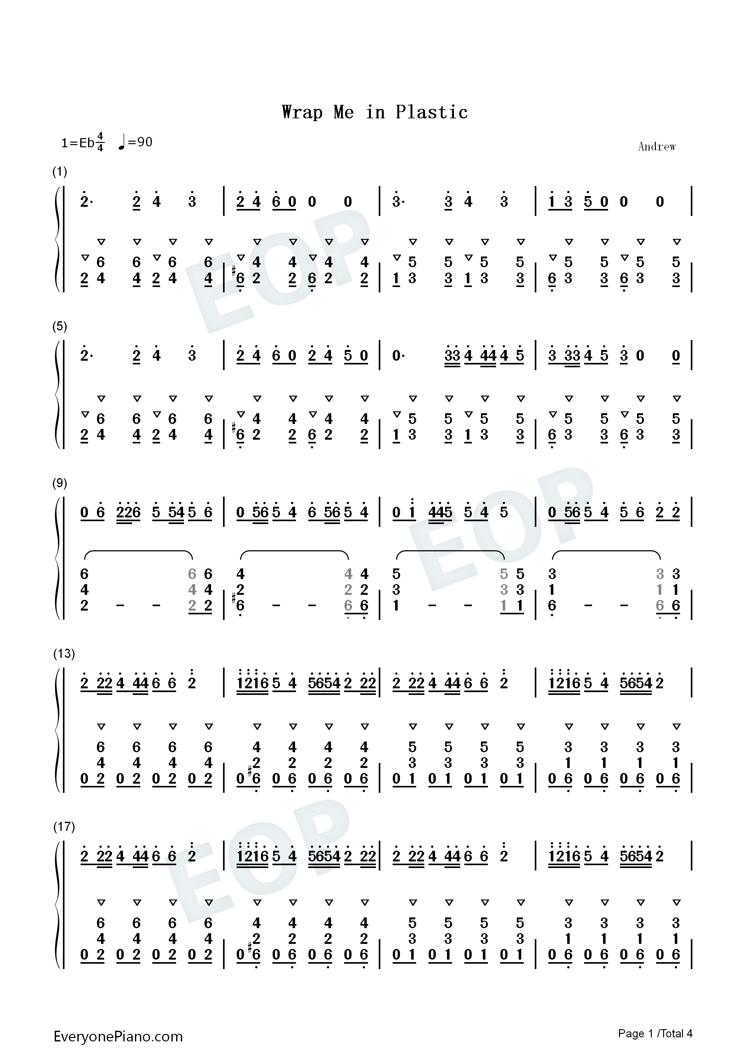 Wrap_Me_in_Plastic钢琴简谱_Chromance_Momoland演唱