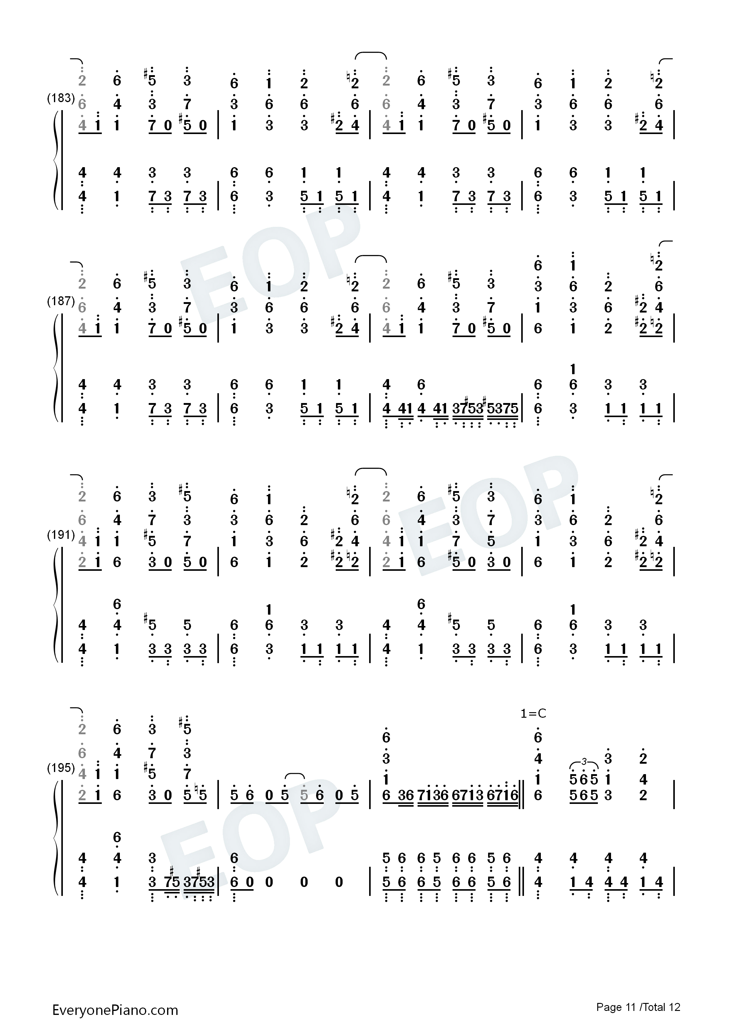 Easy_Love钢琴简谱_上坂堇演唱