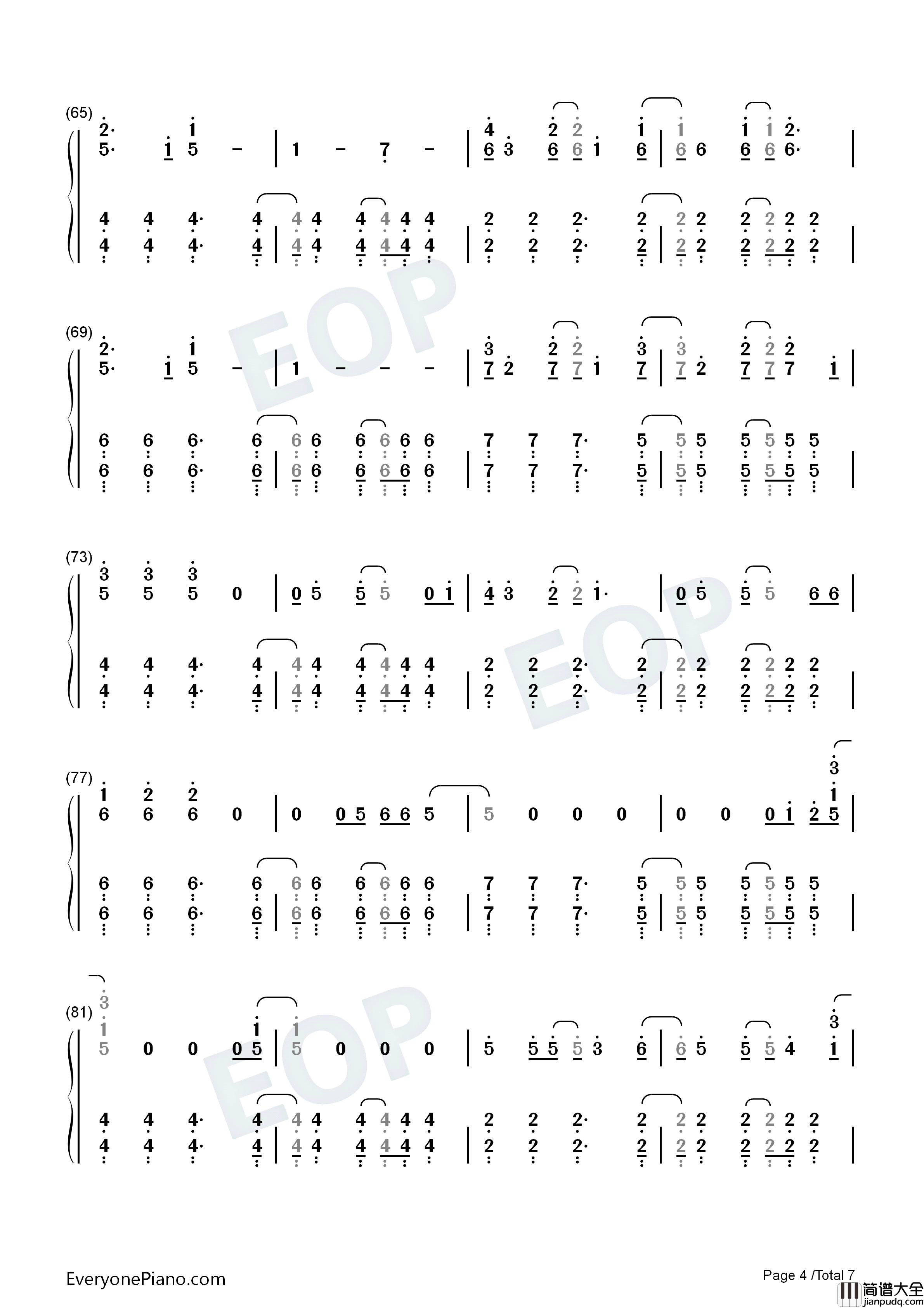 Shy_Away钢琴简谱_Twenty_One_Pilots演唱