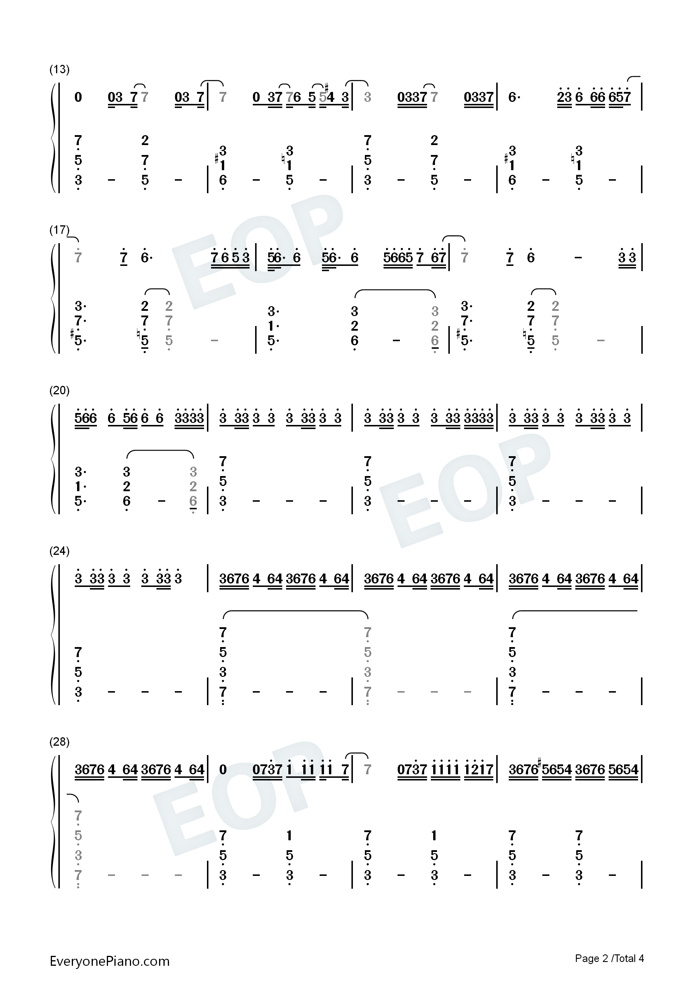 Turn_Back_Time钢琴简谱_威神V演唱