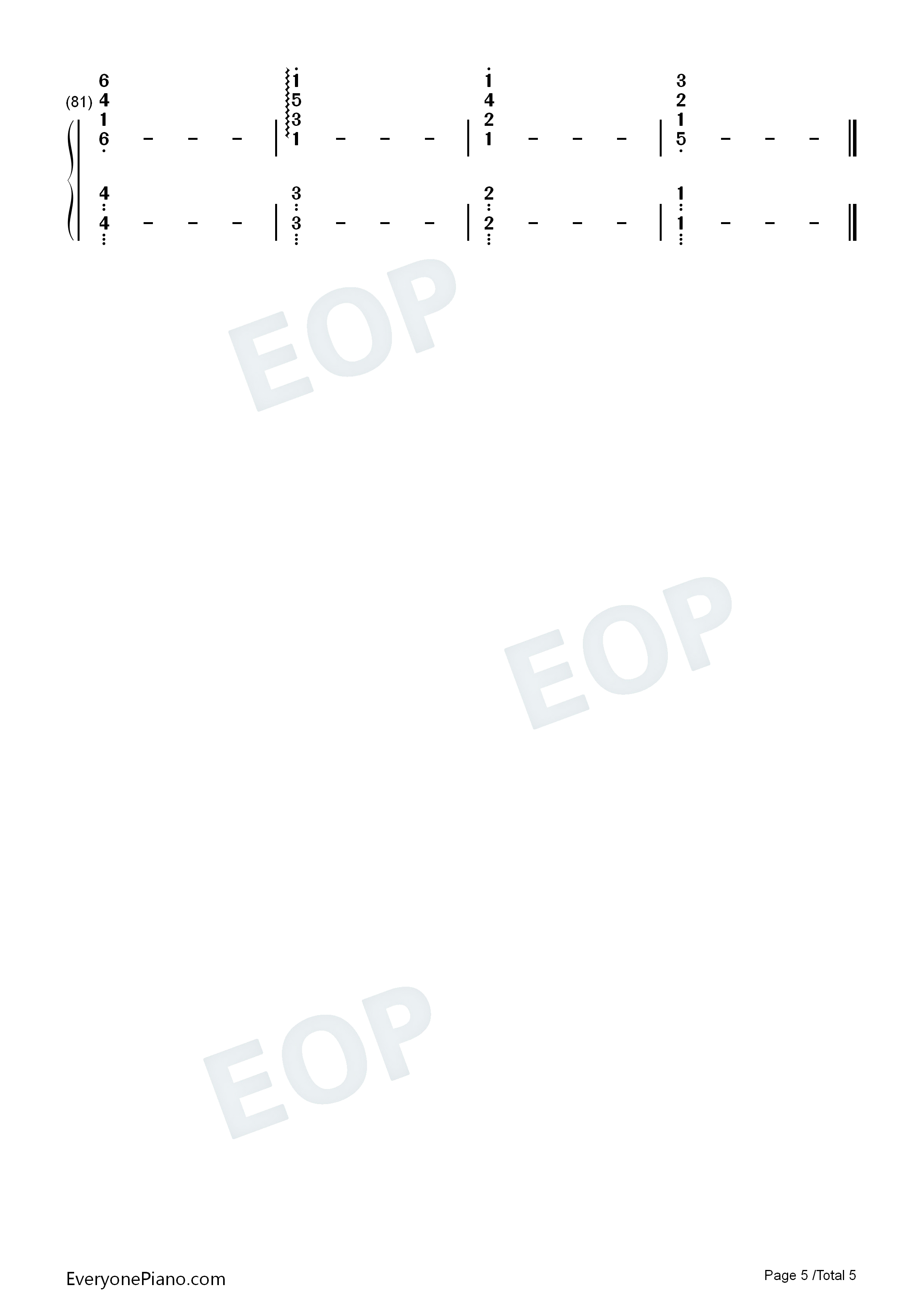 君は天然色钢琴简谱_大泷咏一演唱