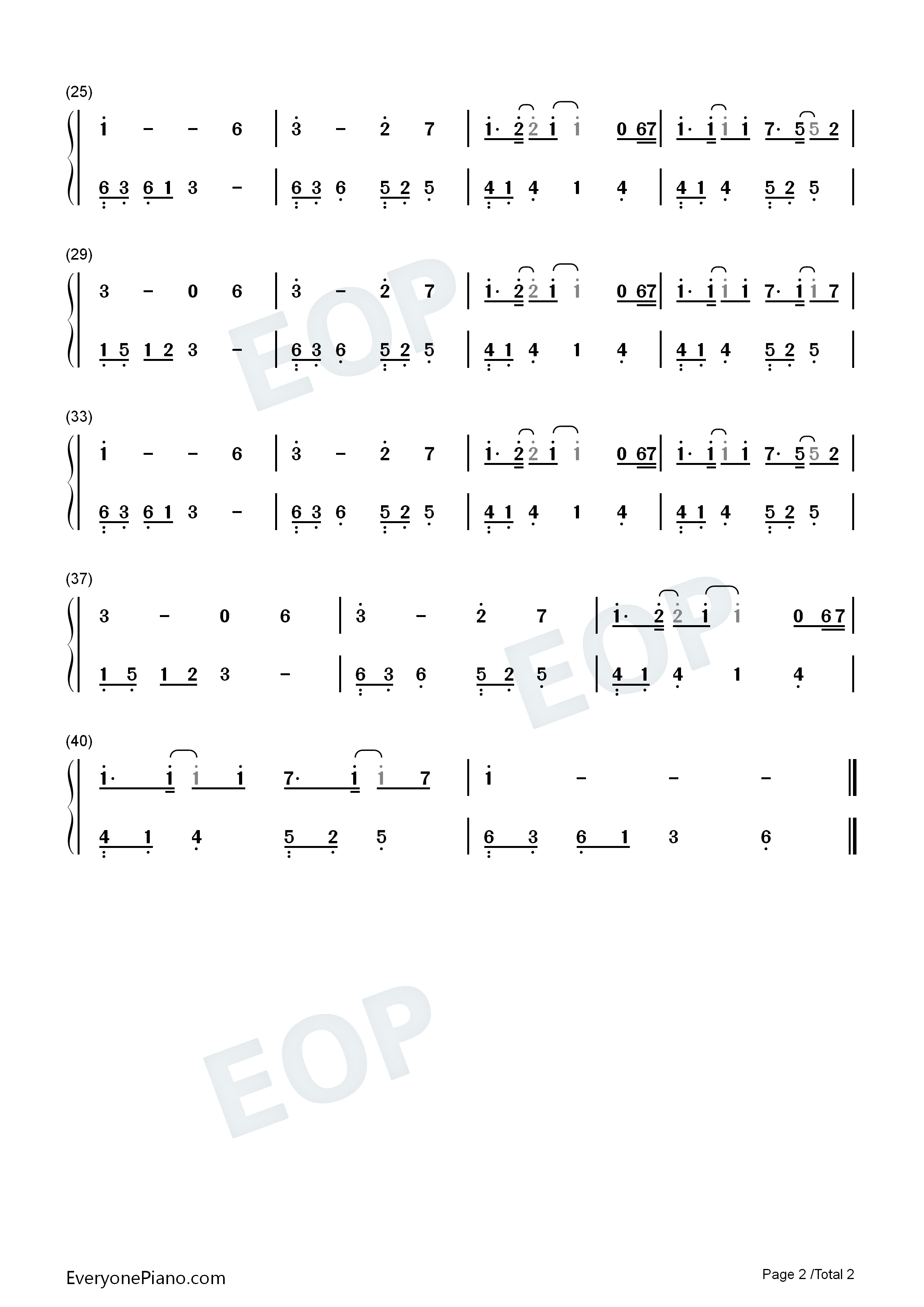 念未别钢琴简谱_张紫宁演唱