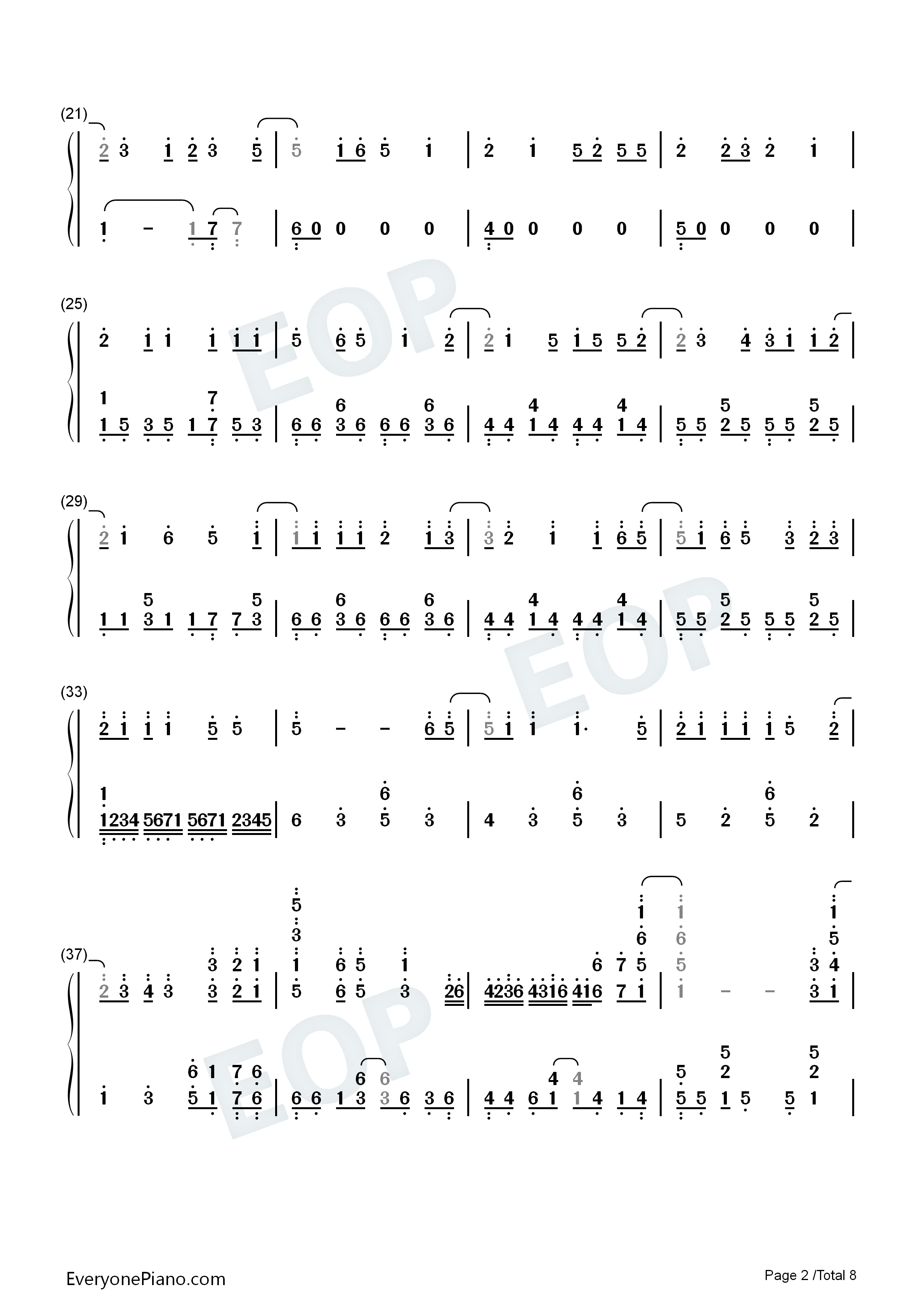 アスノヨゾラ哨戒班钢琴简谱_Orangestar_IA演唱