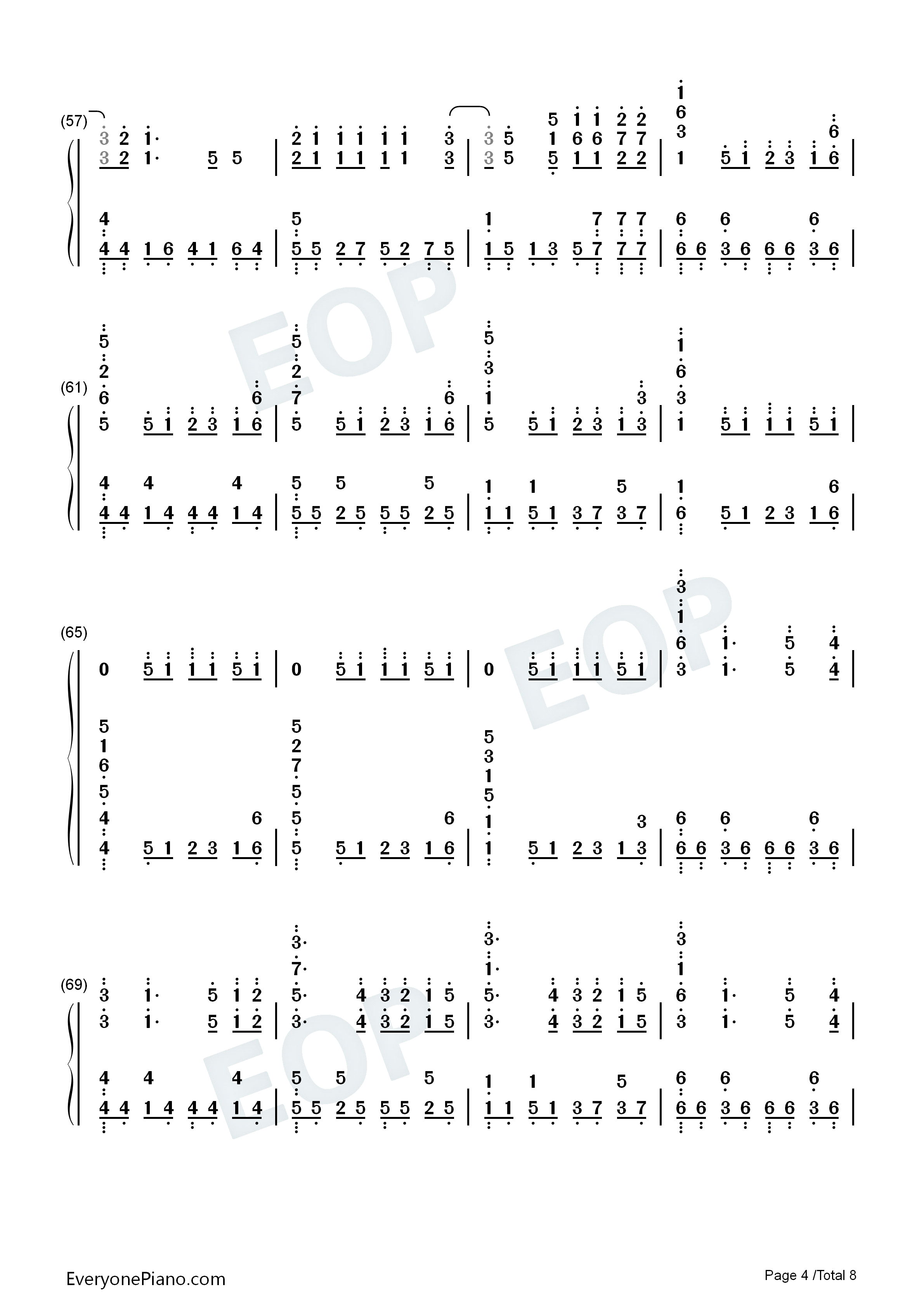 アスノヨゾラ哨戒班钢琴简谱_Orangestar_IA演唱