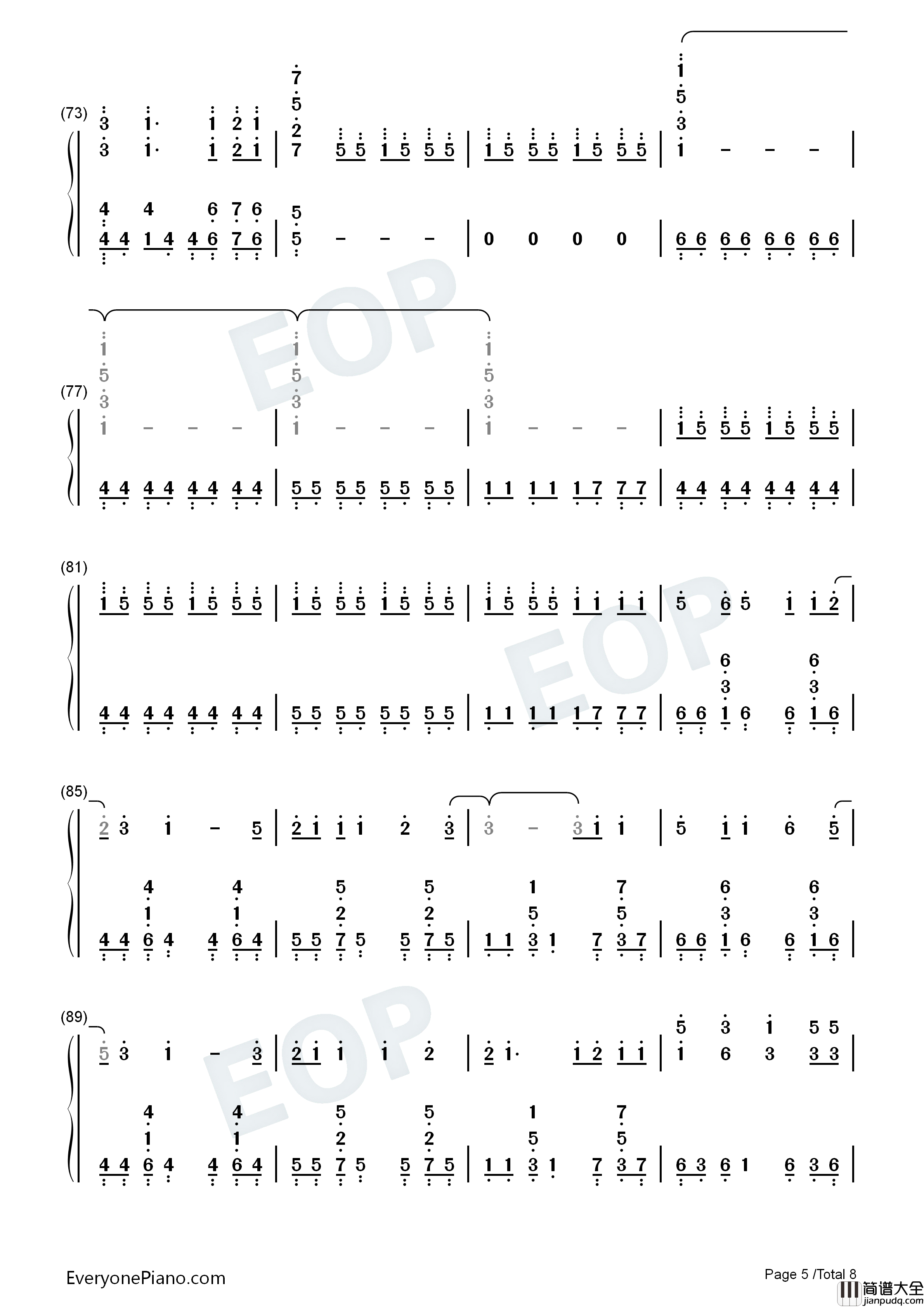 アスノヨゾラ哨戒班钢琴简谱_Orangestar_IA演唱