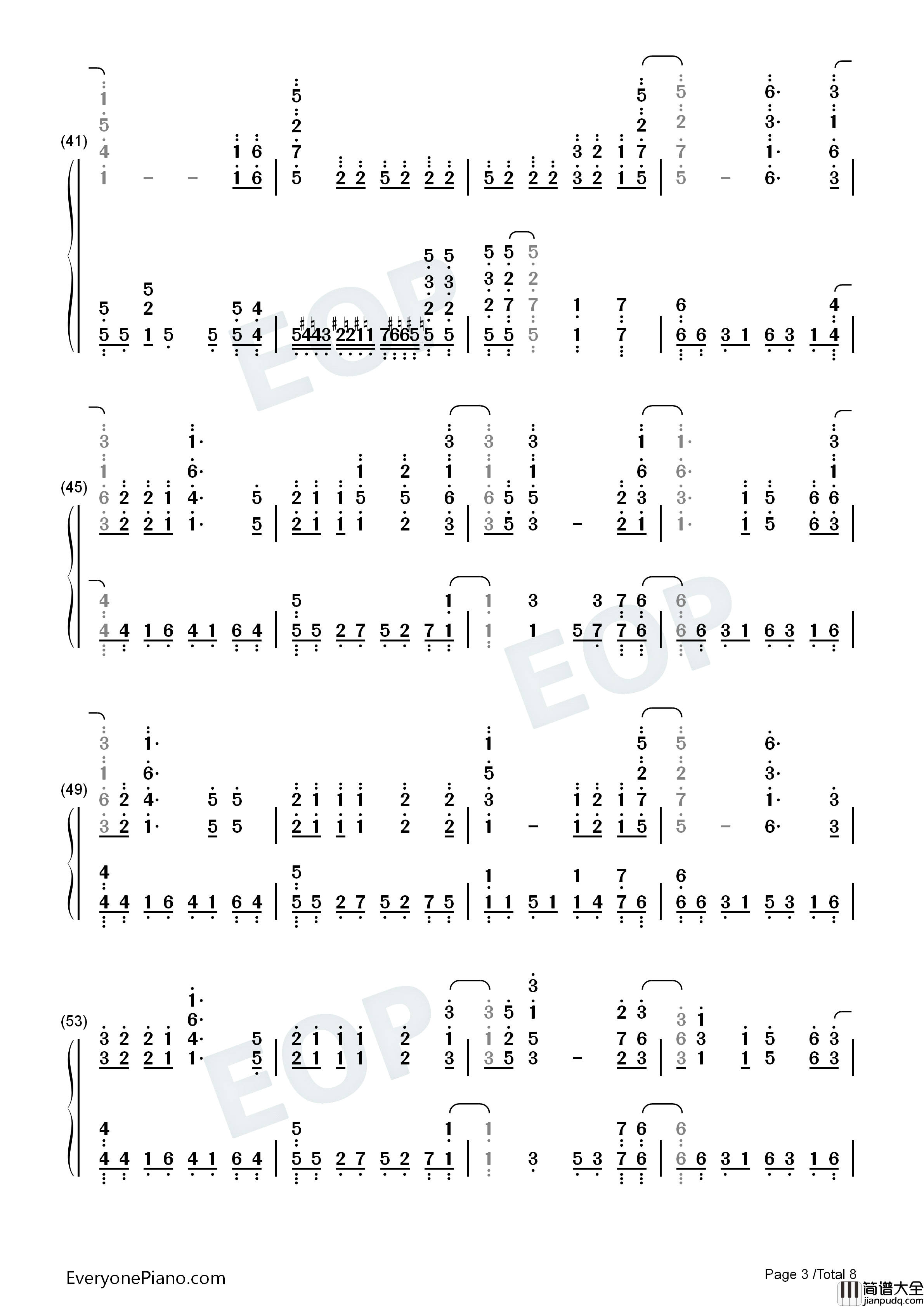 アスノヨゾラ哨戒班钢琴简谱_Orangestar_IA演唱