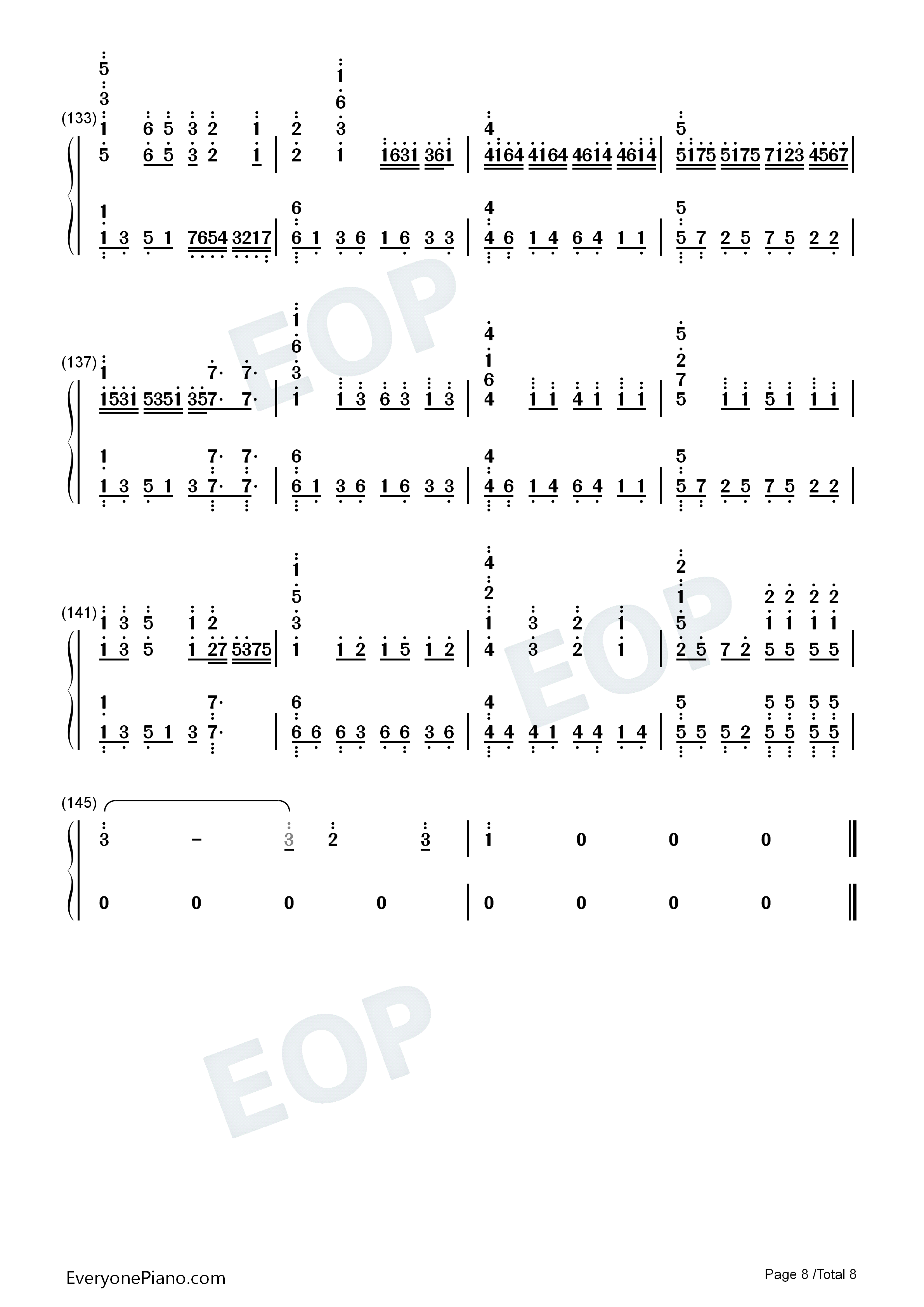 アスノヨゾラ哨戒班钢琴简谱_Orangestar_IA演唱