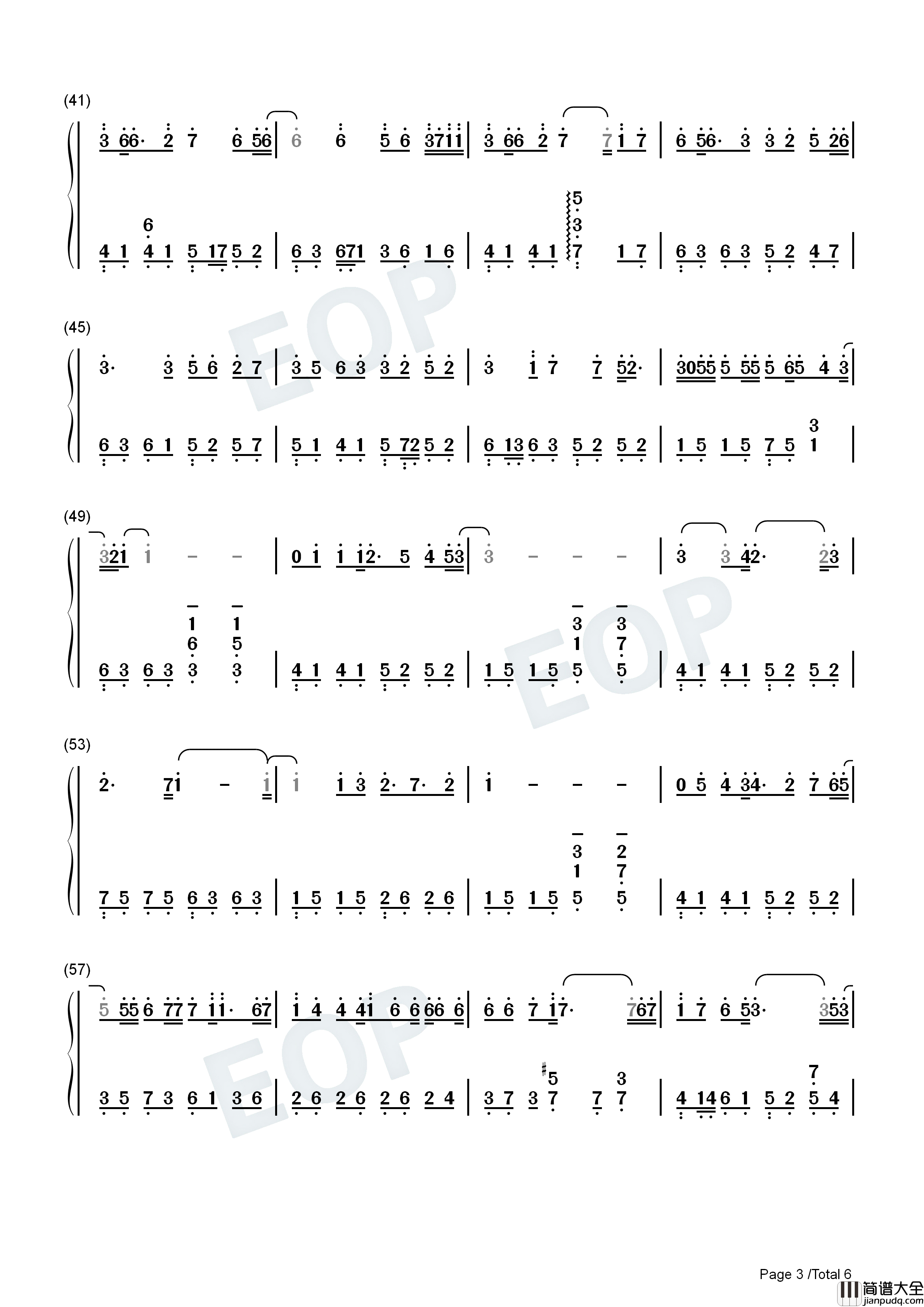 贵方へ_镇魂曲を钢琴简谱_初音ミク演唱