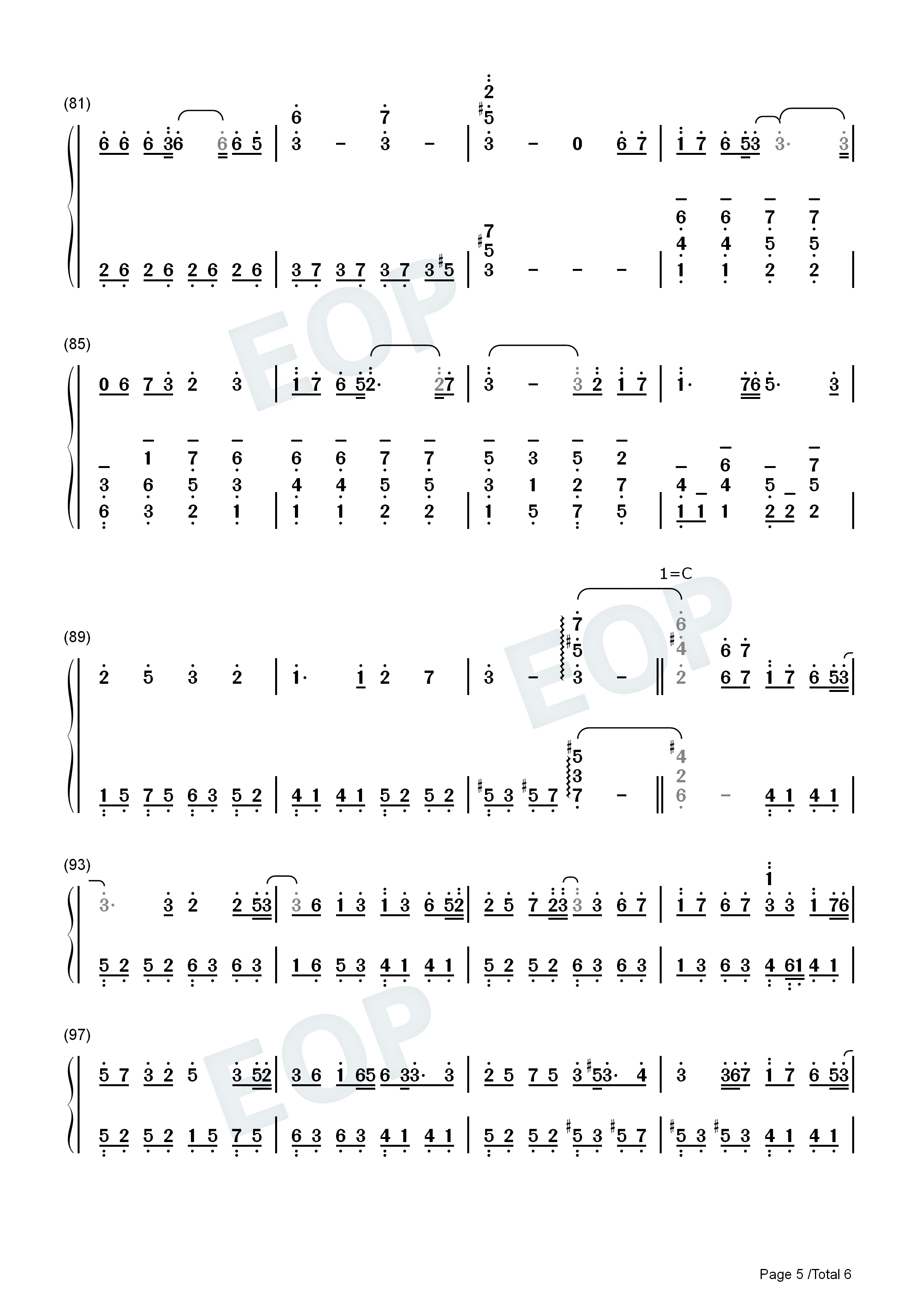 贵方へ_镇魂曲を钢琴简谱_初音ミク演唱