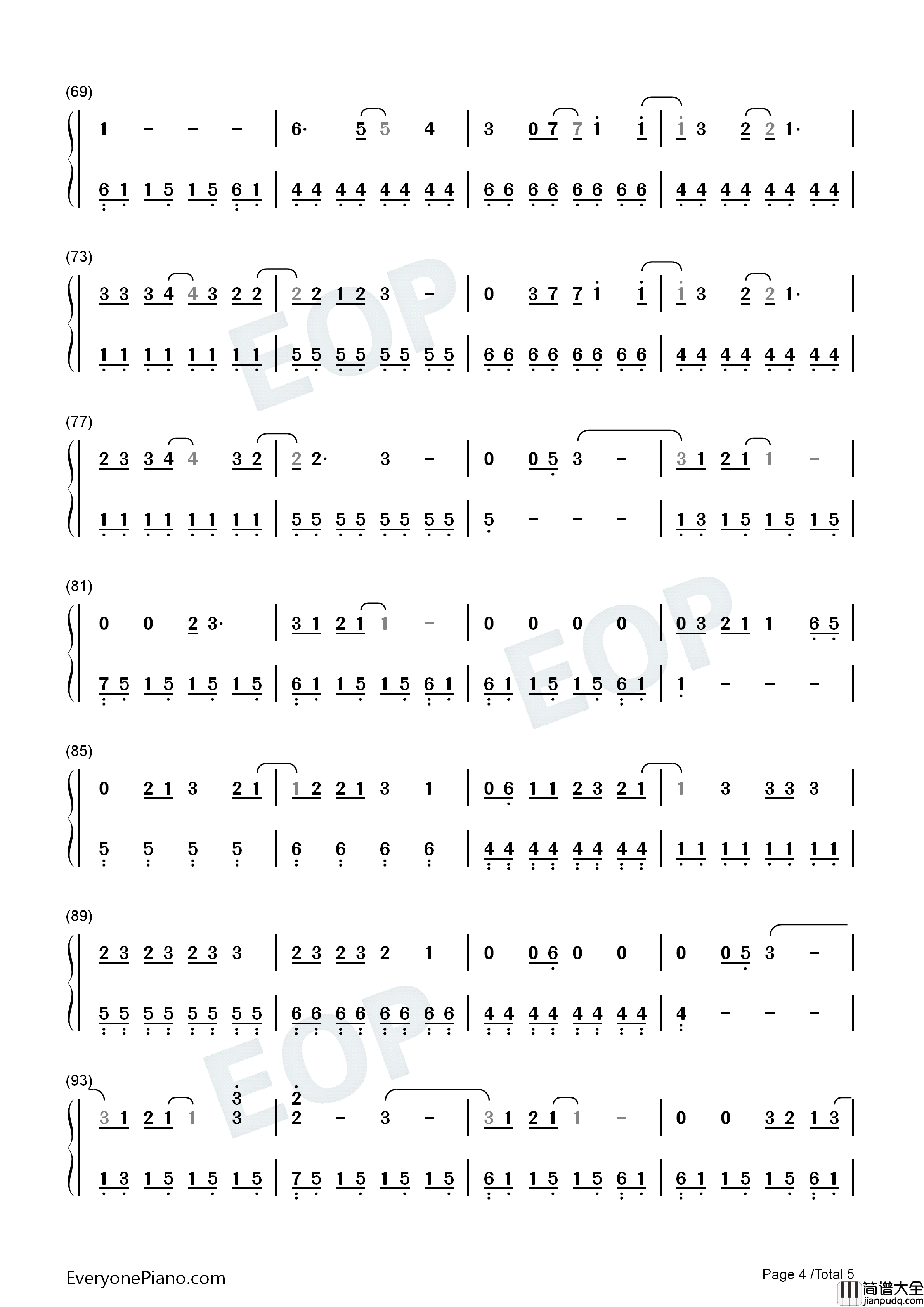 We_Were_Happy钢琴简谱_Taylor_Swift演唱